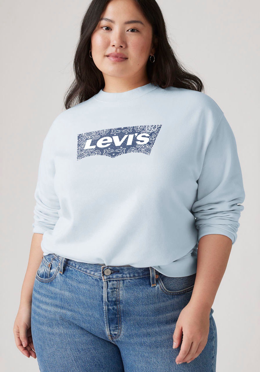 Levis Plus Sweatshirt "PL GR EVERYDAY CREW", mit Batwing-Logo mit Rosenprin günstig online kaufen