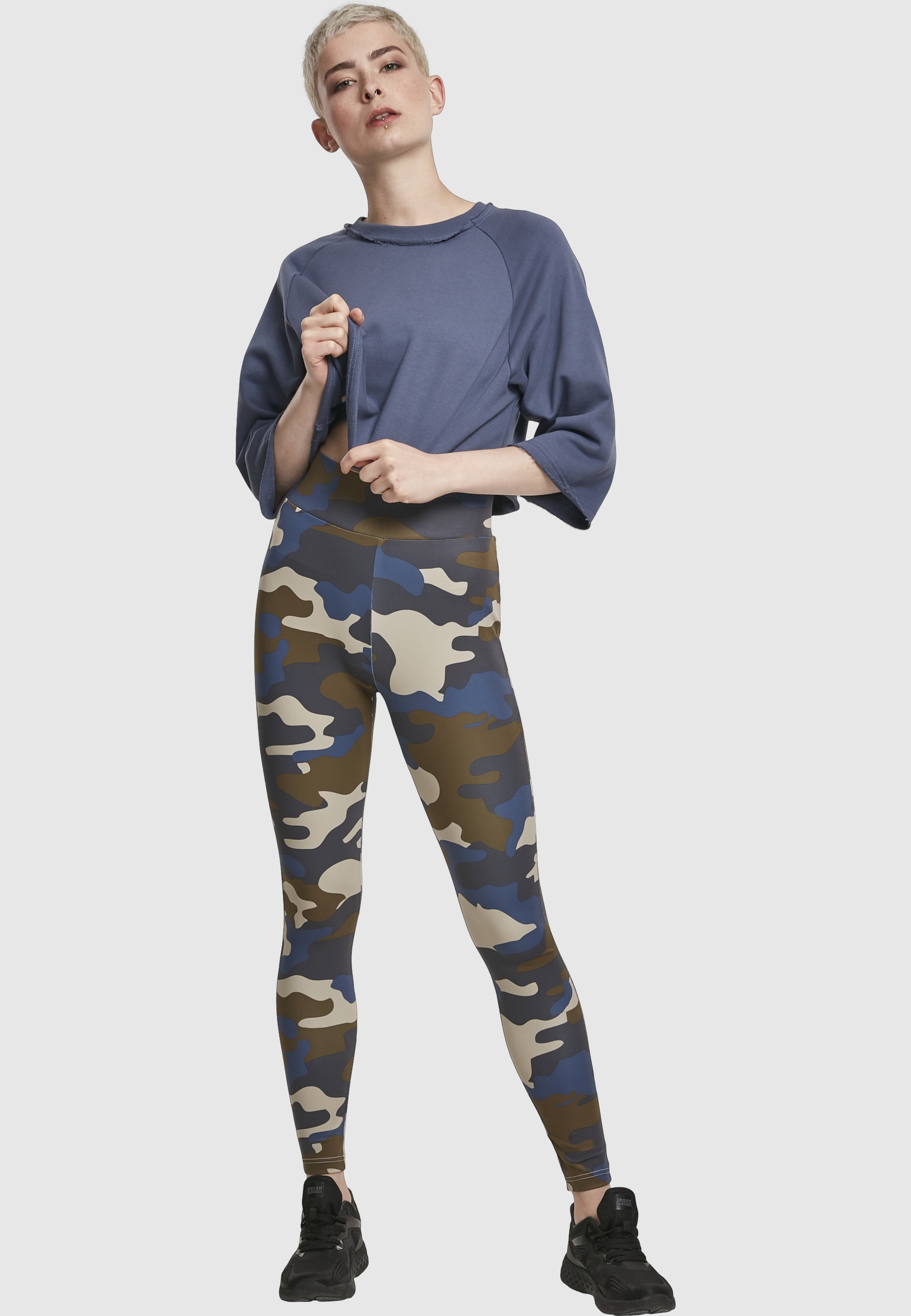 URBAN CLASSICS Leggings »Urban Classics Damen Ladies High Waist Camo Tech Leggings«