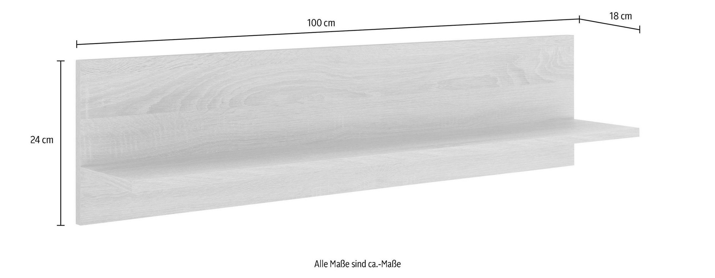 HELD MÖBEL Wandboard »Samos«, bestellen cm BAUR 100 breit 