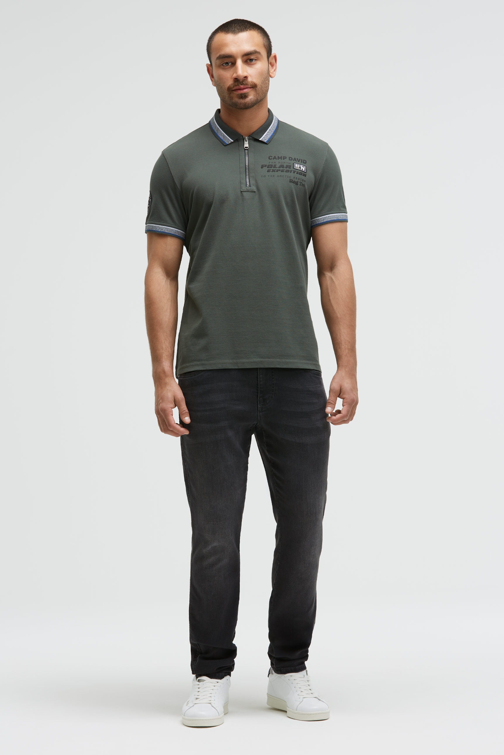 CAMP DAVID Poloshirt, aus Baumwolle