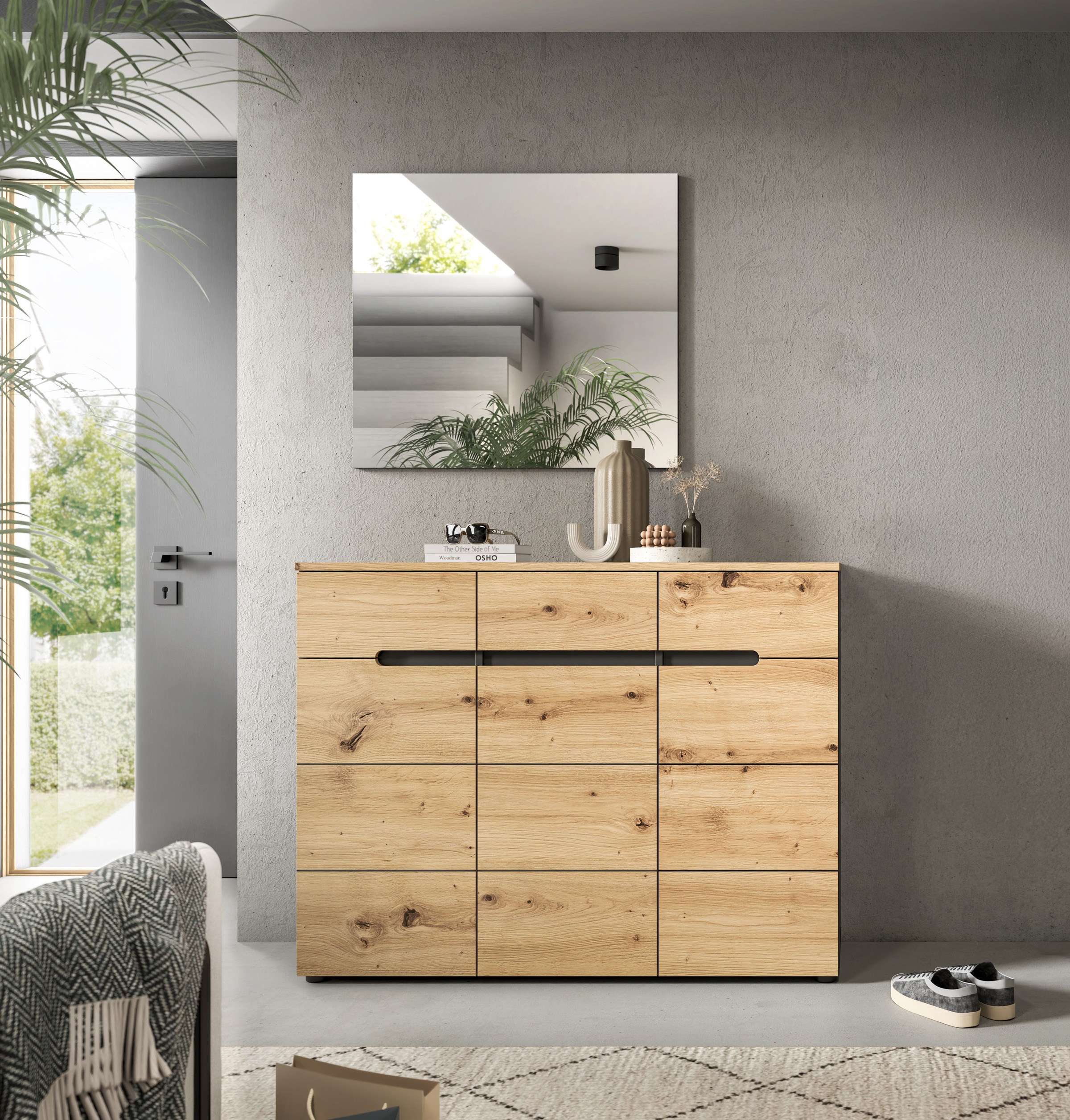 Home affaire Garderobenschrank "REHAT, TOPSELLER, Breite 120 cm, 3 Türen, 3 günstig online kaufen