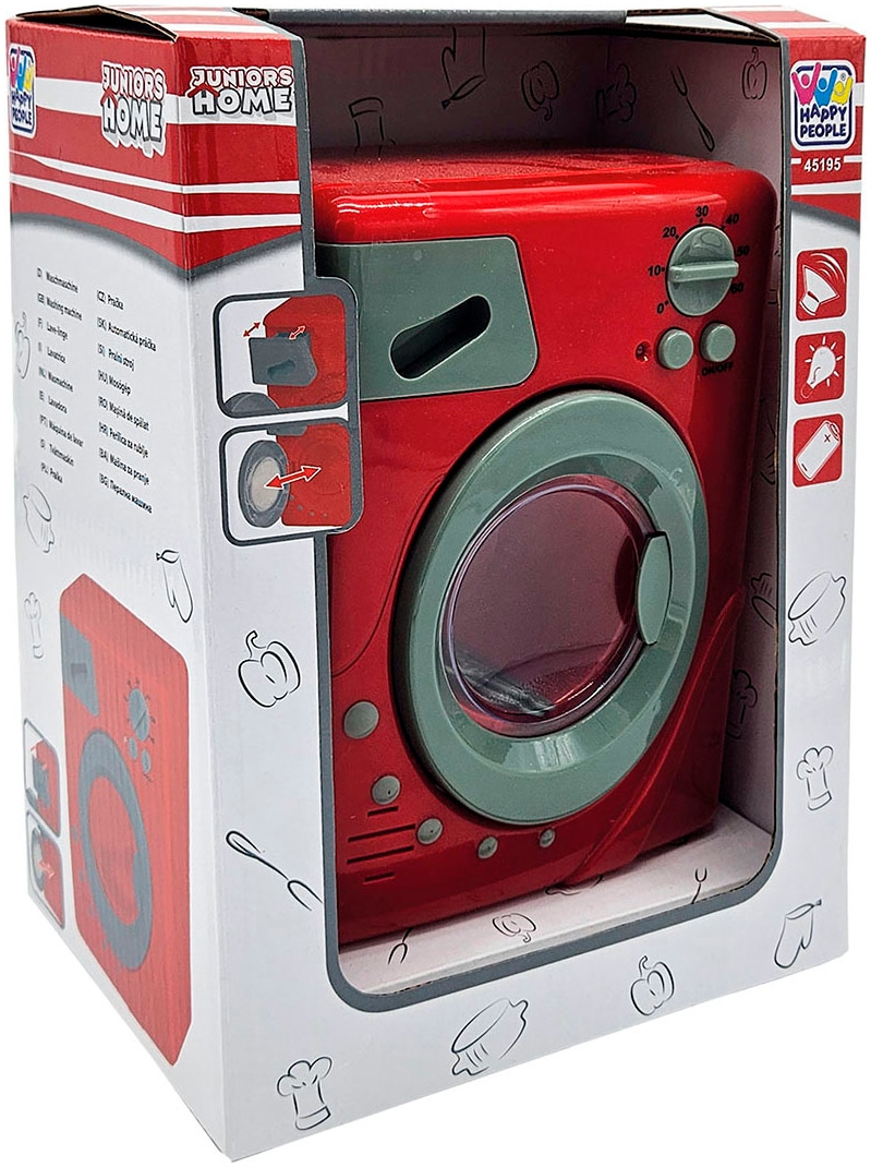 Happy People Kinder-Haushaltsset »Waschmaschine und Bügeleisen« mit Licht- und Soundeffekt