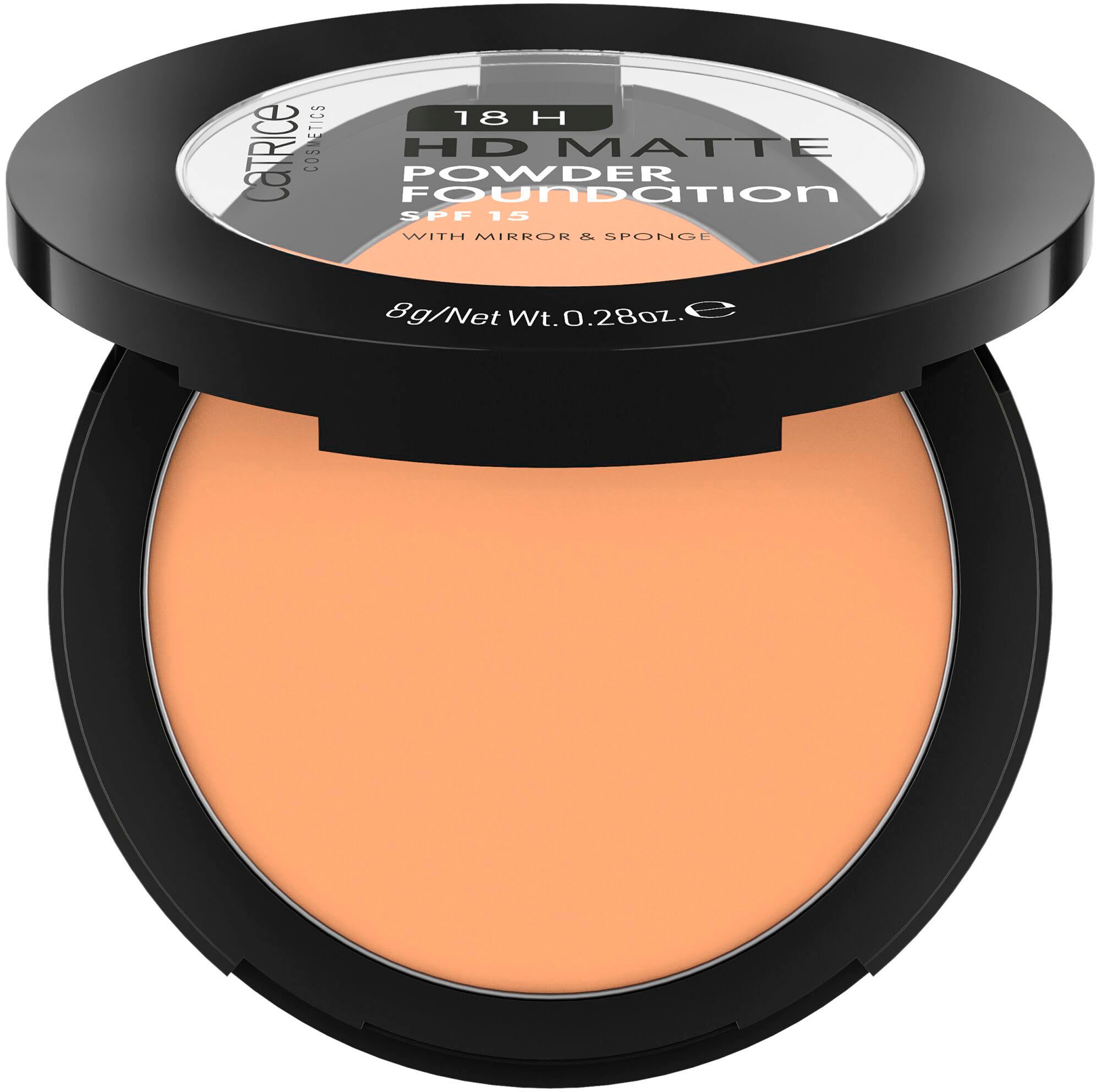 Catrice Puder »18H HD Matte Powder Foundation«, (Set, 3 tlg.), mit mattiertem Effekt