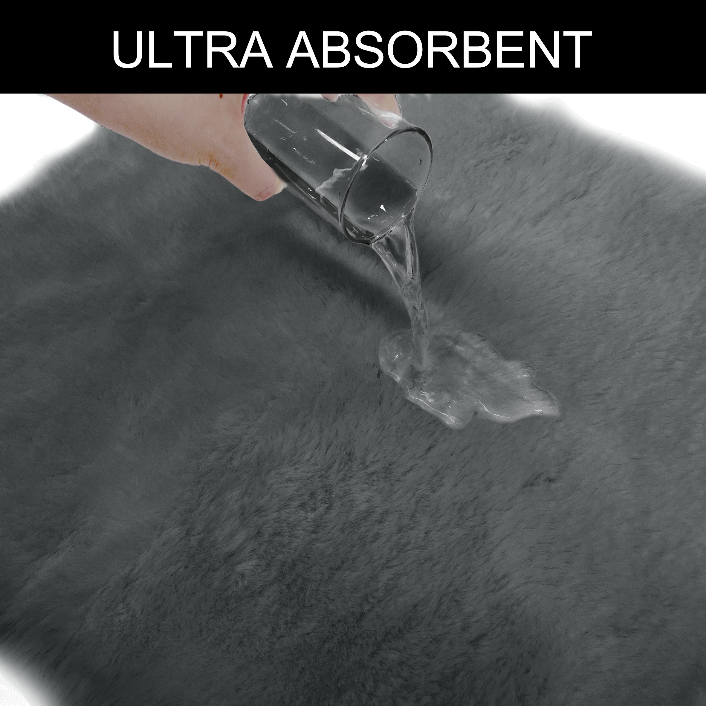 Thumbnail - my home Badematte "Rabbit Badematten, Badvorleger, Badezimmer Teppich" Höhe 30 mm rutschhemmend beschichtet fußbodenheiz...