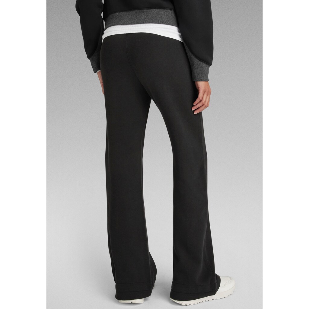 Damenmode Hosen G-Star RAW Schlupfhose »Adjustable Wide Leg Sweat Pants«, mit elastischen Bund in der Taille schwarz