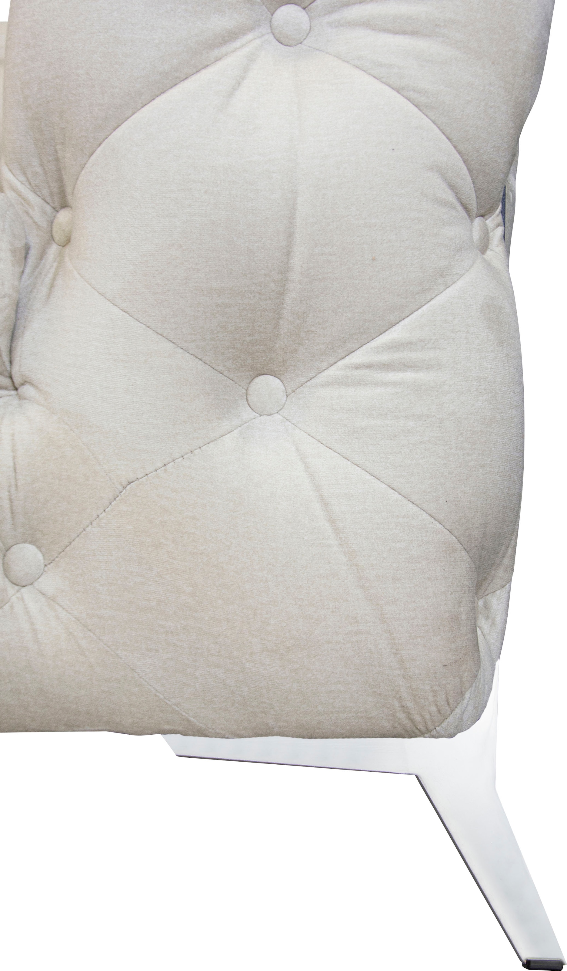 Leonique Chesterfield-Sofa »Amaury L-Form«, Chesterfield-Optik, Breite/Tiefe je 262 cm, Fußfarbe wählbar