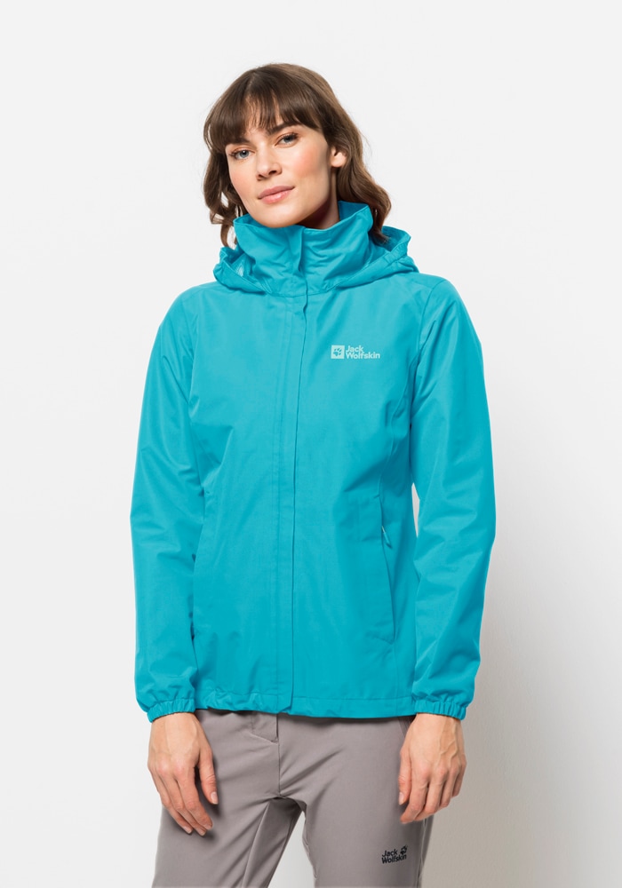 Jack Wolfskin Outdoorjacke "STORMY POINT 2L JKT W", mit Kapuze