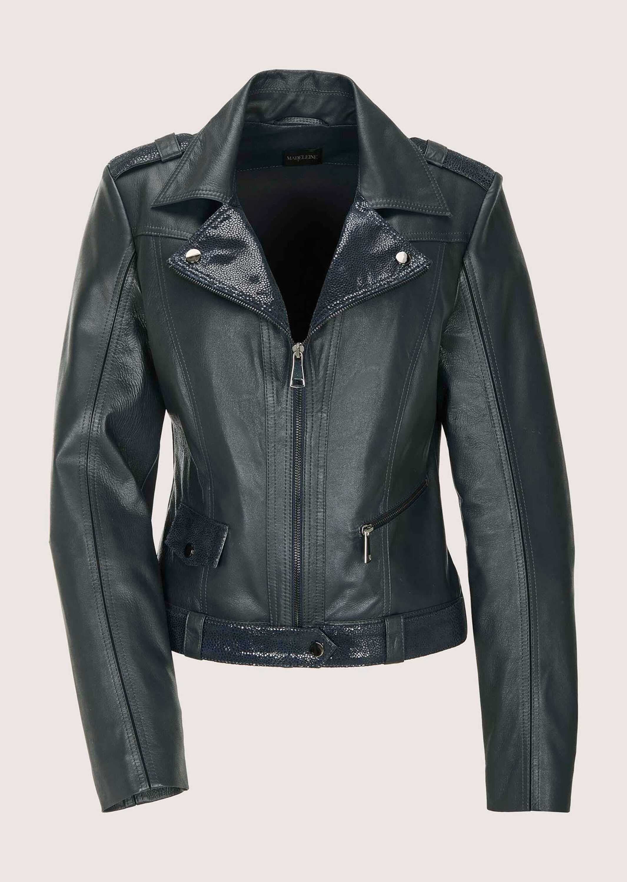 MADELEINE Lederjacke "Lederjacke Kurzjacke mit glänzender Oberfläche" Verkü günstig online kaufen