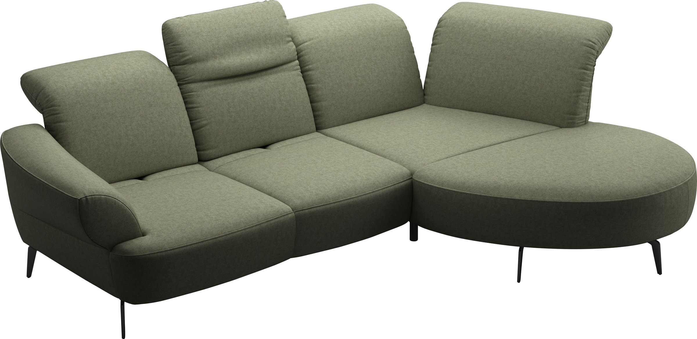 sit&more Ecksofa »Dance«, inkl.System Click&Seat und Sitztiefenverstellung