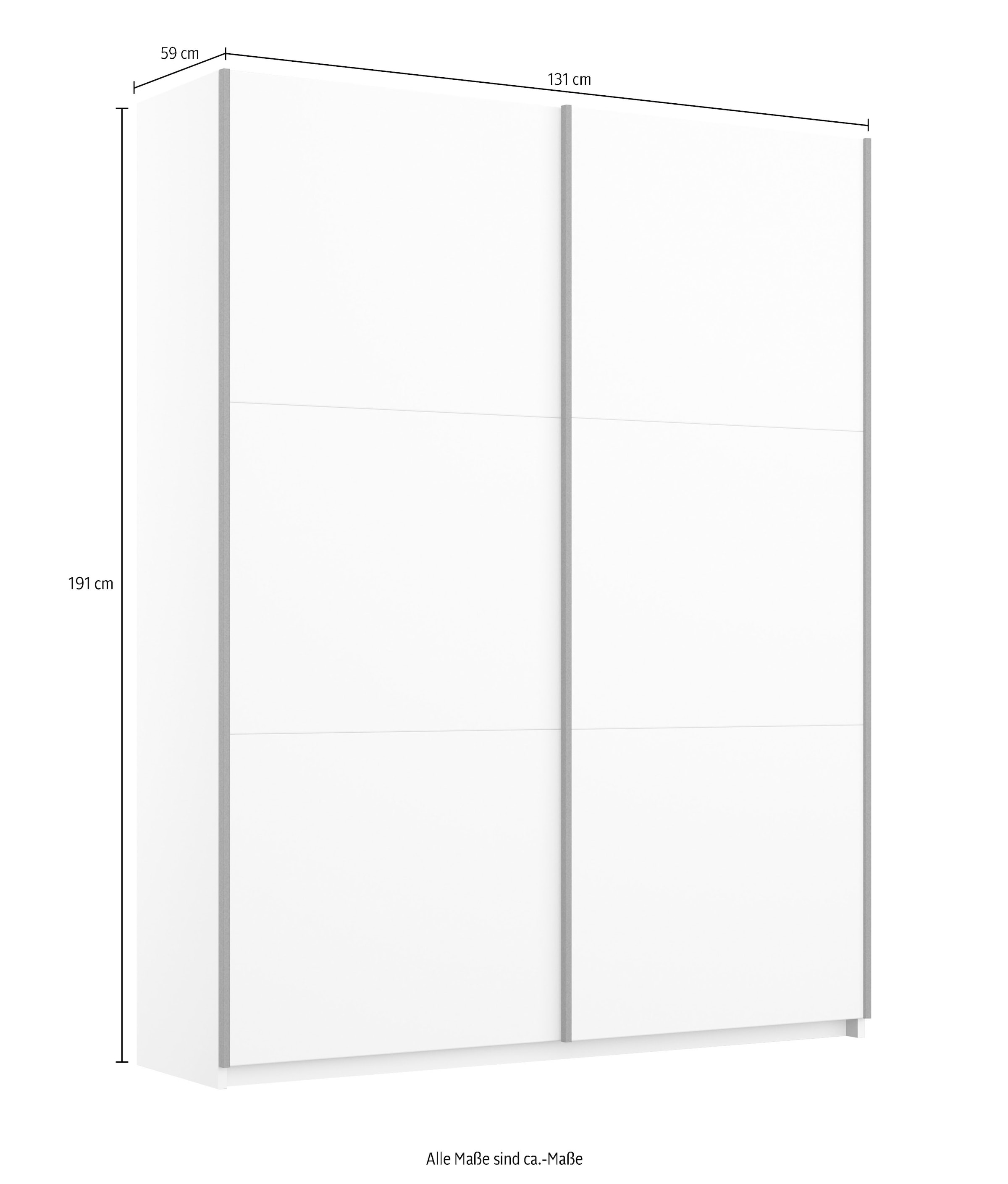 rauch Schwebetürenschrank »Kleiderschrank Schrank Garderobe Wäscheschrank DRAX«, optional mit Spiegel MADE IN GERMANY