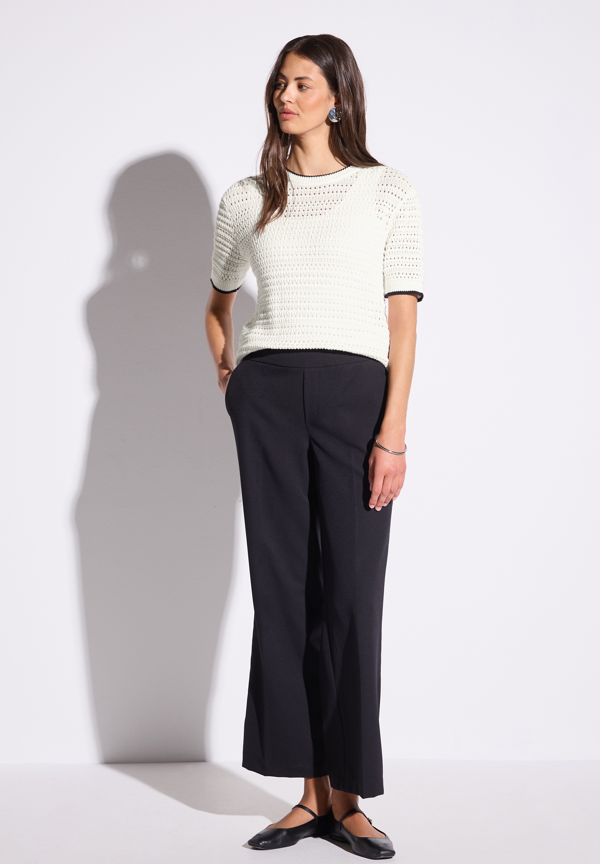 STREET ONE Strickpullover, aus reiner Baumwolle