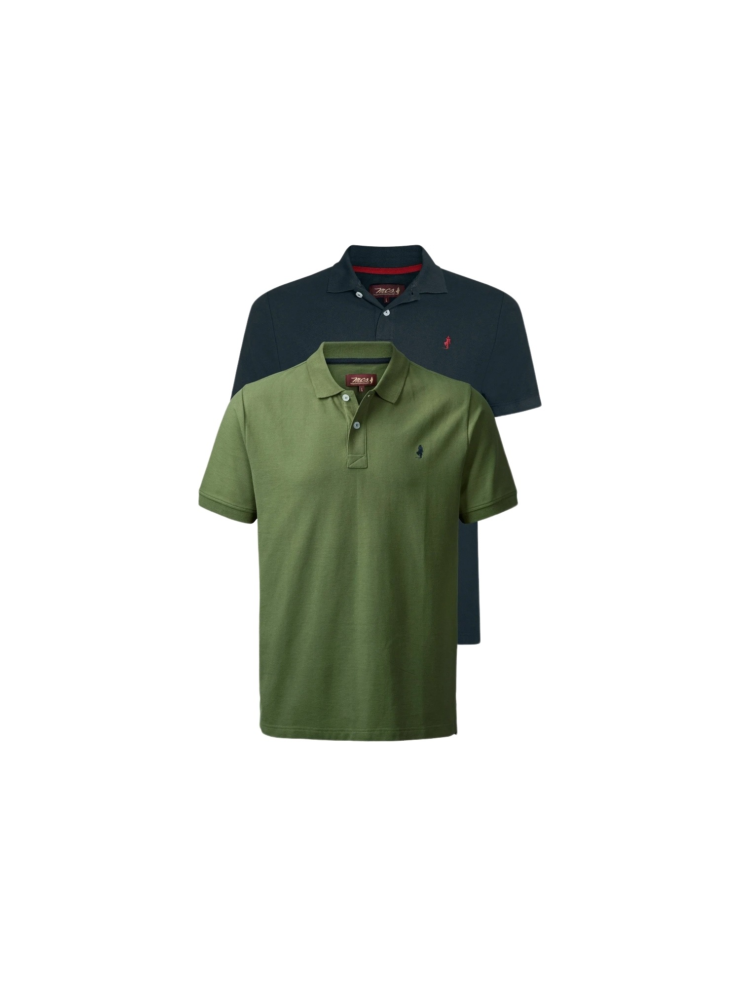 MCS Kurzarmhemd "MCS 2er-Pack polo shirts MCHarry" günstig online kaufen