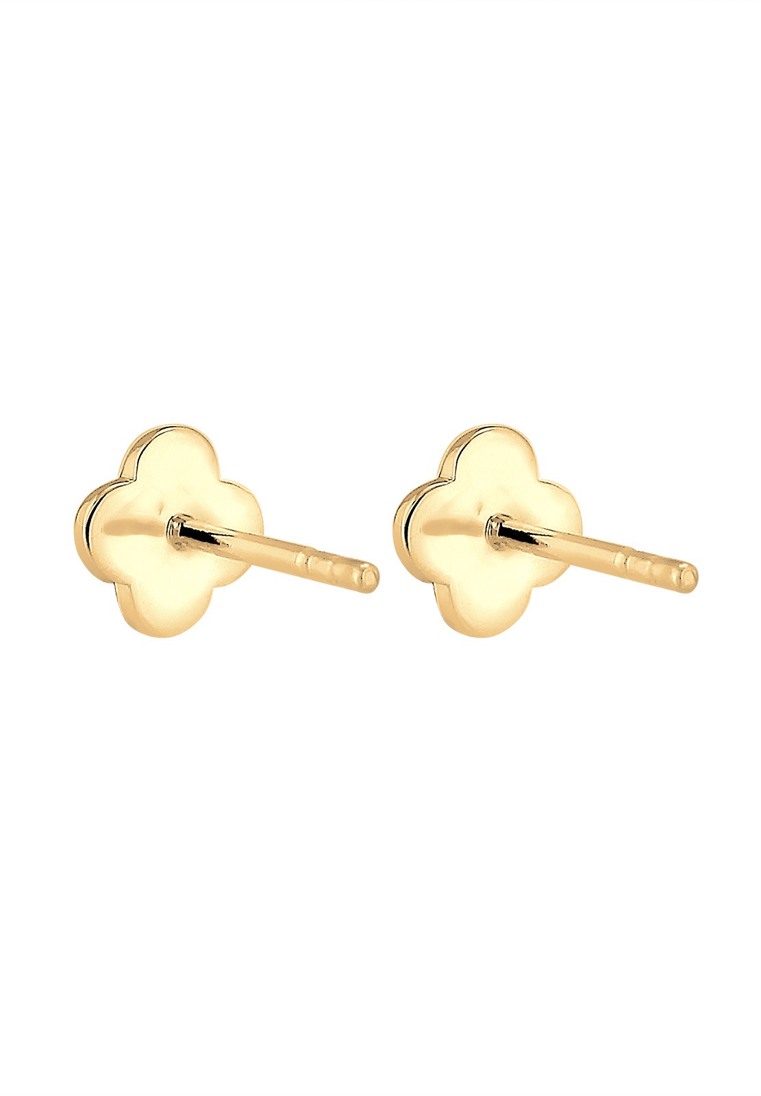 Elli Premium Paar Ohrstecker »Ohrstecker Kleeblatt 585 Gelbgold«