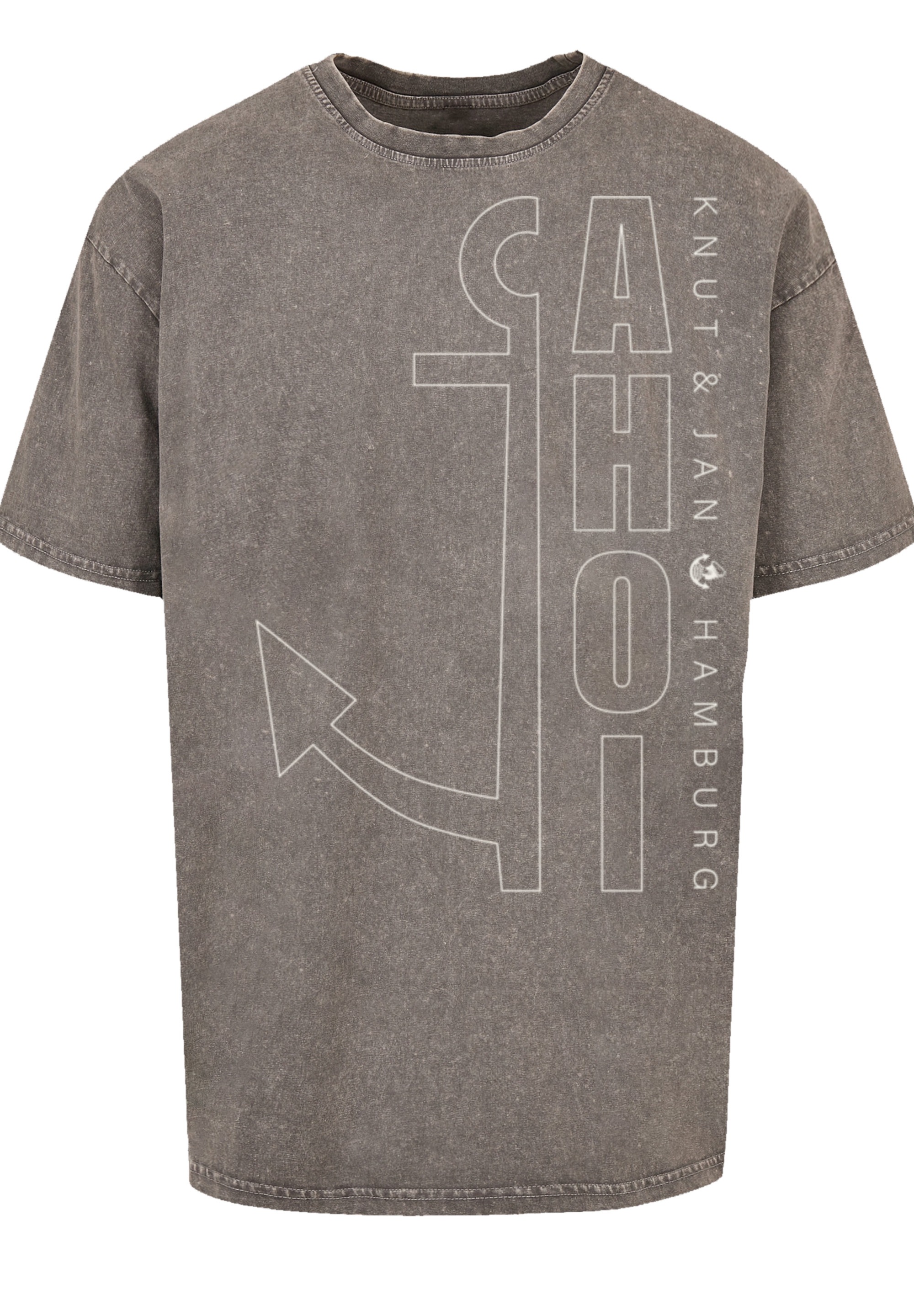 F4NT4STIC T-Shirt »Ahoi Anker Outlines«, Print