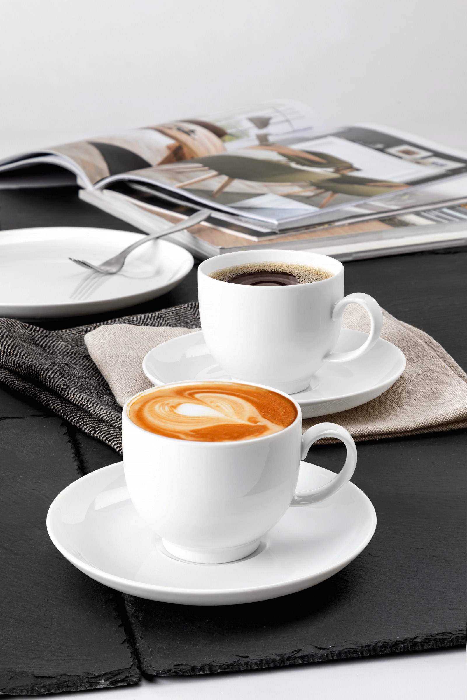 Seltmann Weiden Kaffeeservice »Geschirr-Set, Service Lido«, (Set, 18 tlg.), Tassen, Untertassen, Teller, 18 Teile, für 6 Personen, Made in Germany