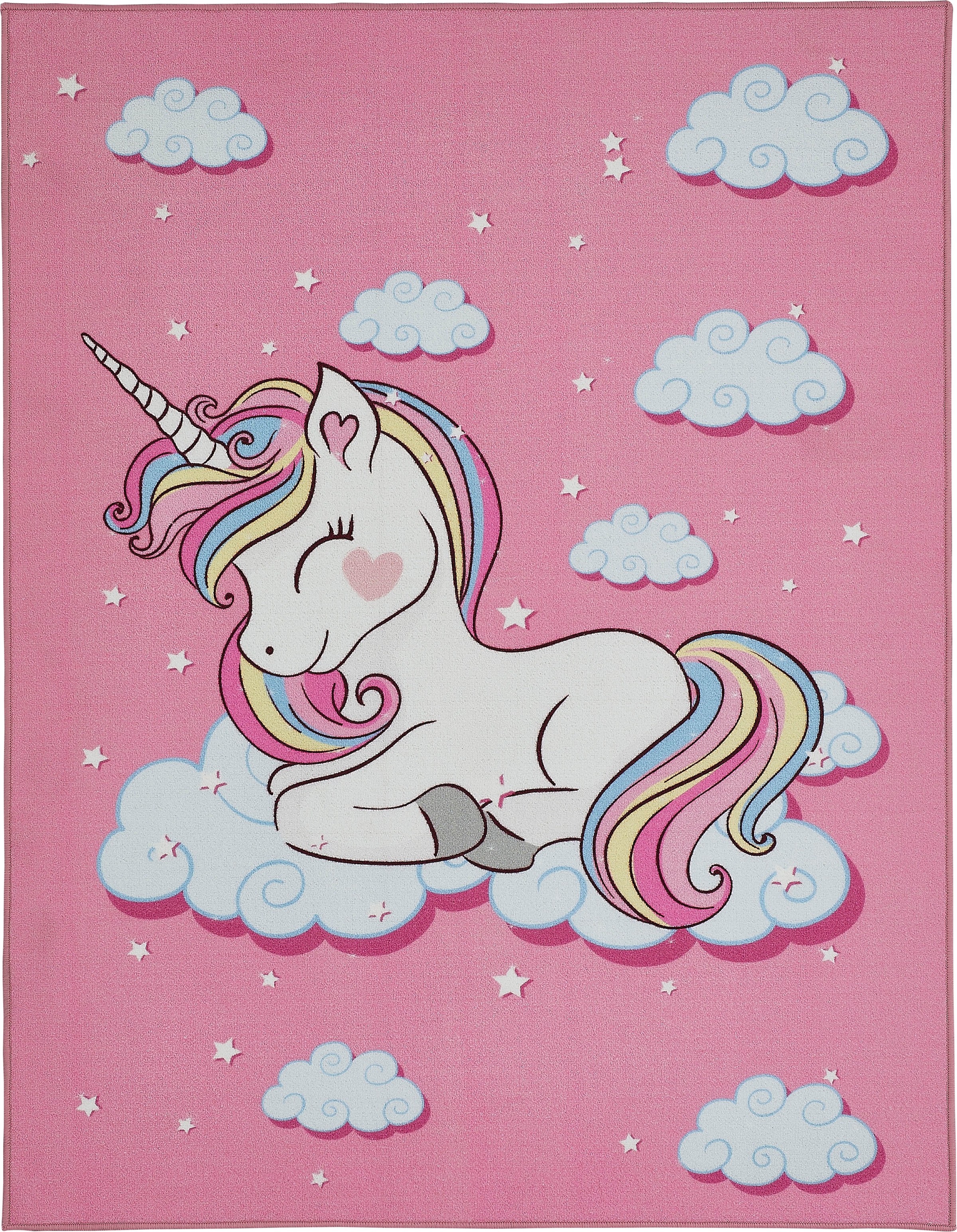 Andiamo Kinderteppich "Einhorn" rechteckig 6 mm Höhe Kurzflor, Motiv Einhor günstig online kaufen