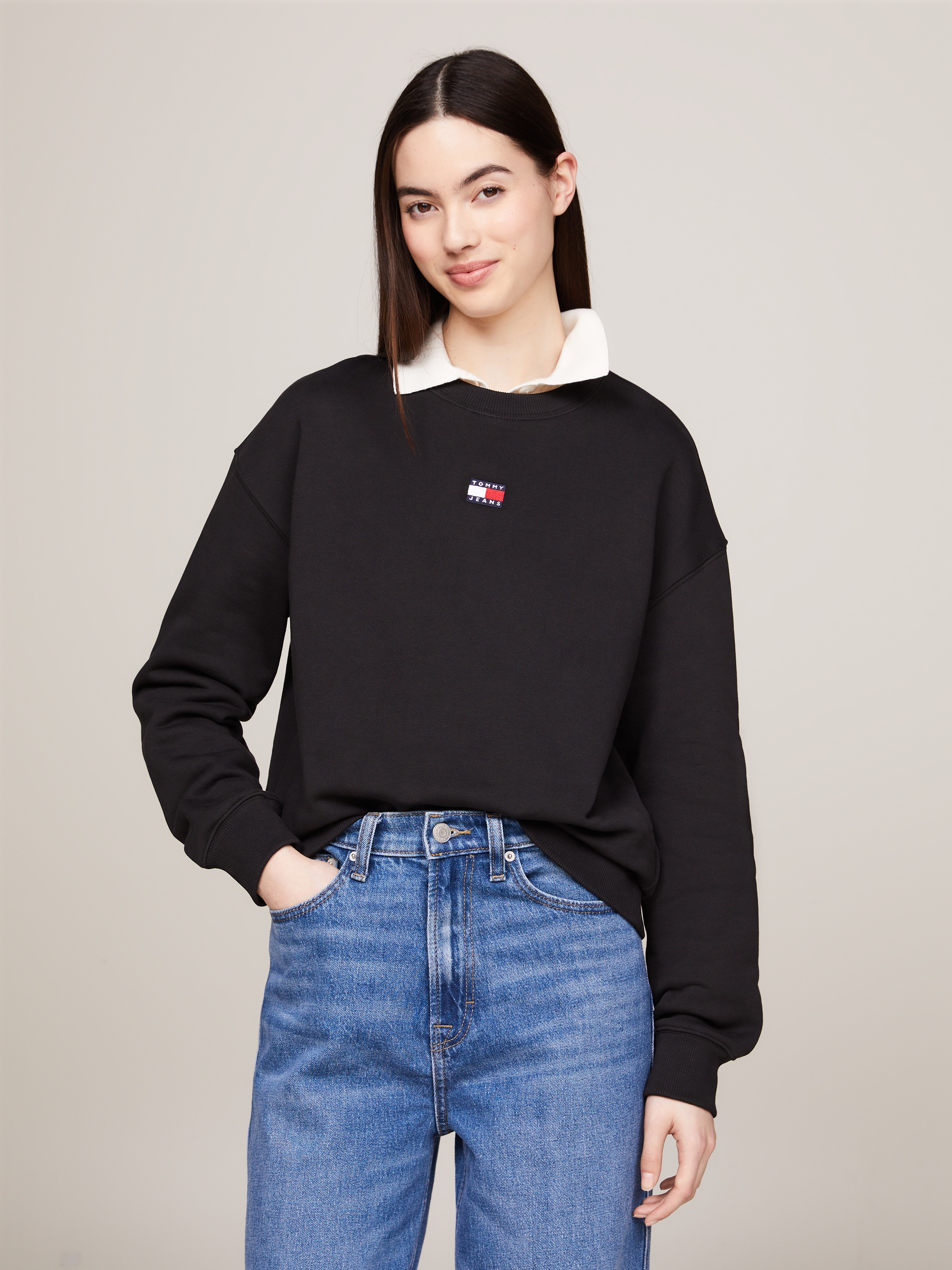 Tommy Jeans Sweatshirt "Sweatshirt TJW BXY BADGE", mit Dropshoulder-Design günstig online kaufen