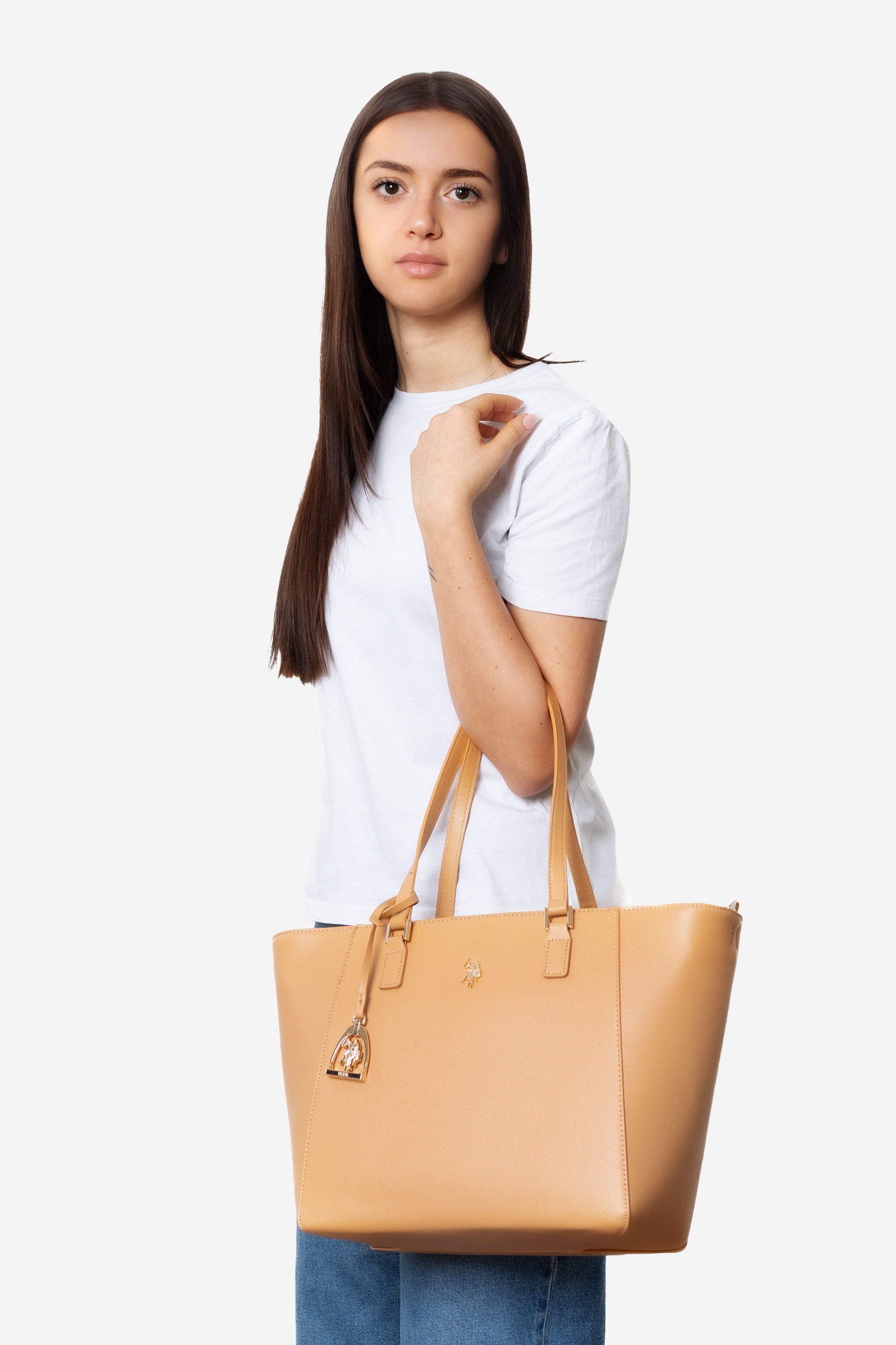 U.S. Polo Assn. Tragetasche »JONES SHOPPING BAG SHOPPER Damen« Tragetasche Damen, Shopper, Einkaufstasche, Fashion, Lifestyle, Sale