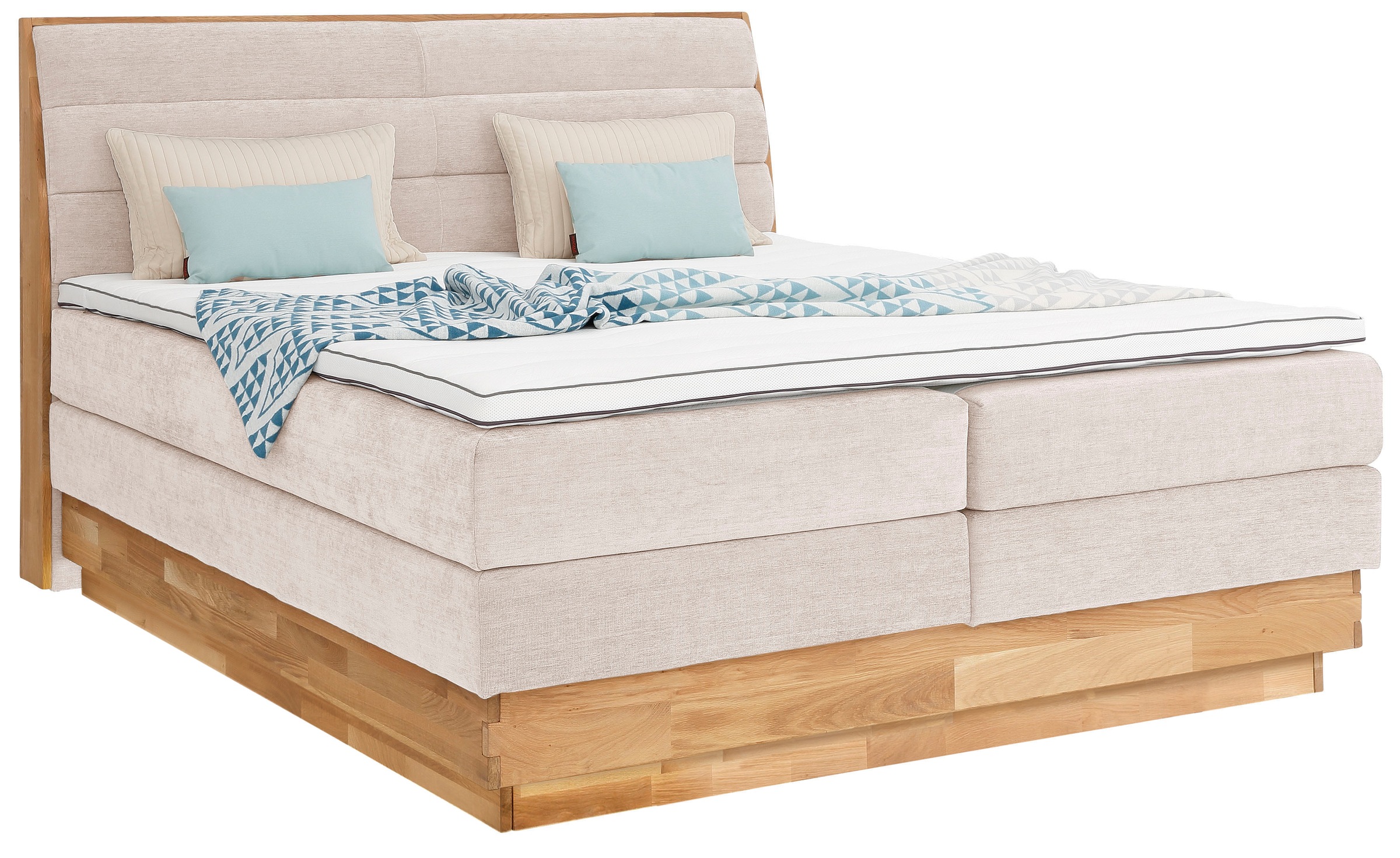 OTTO home Boxspringbett "Jenna" ohne LED-Beleuchtung, mit zertifizierten, r günstig online kaufen