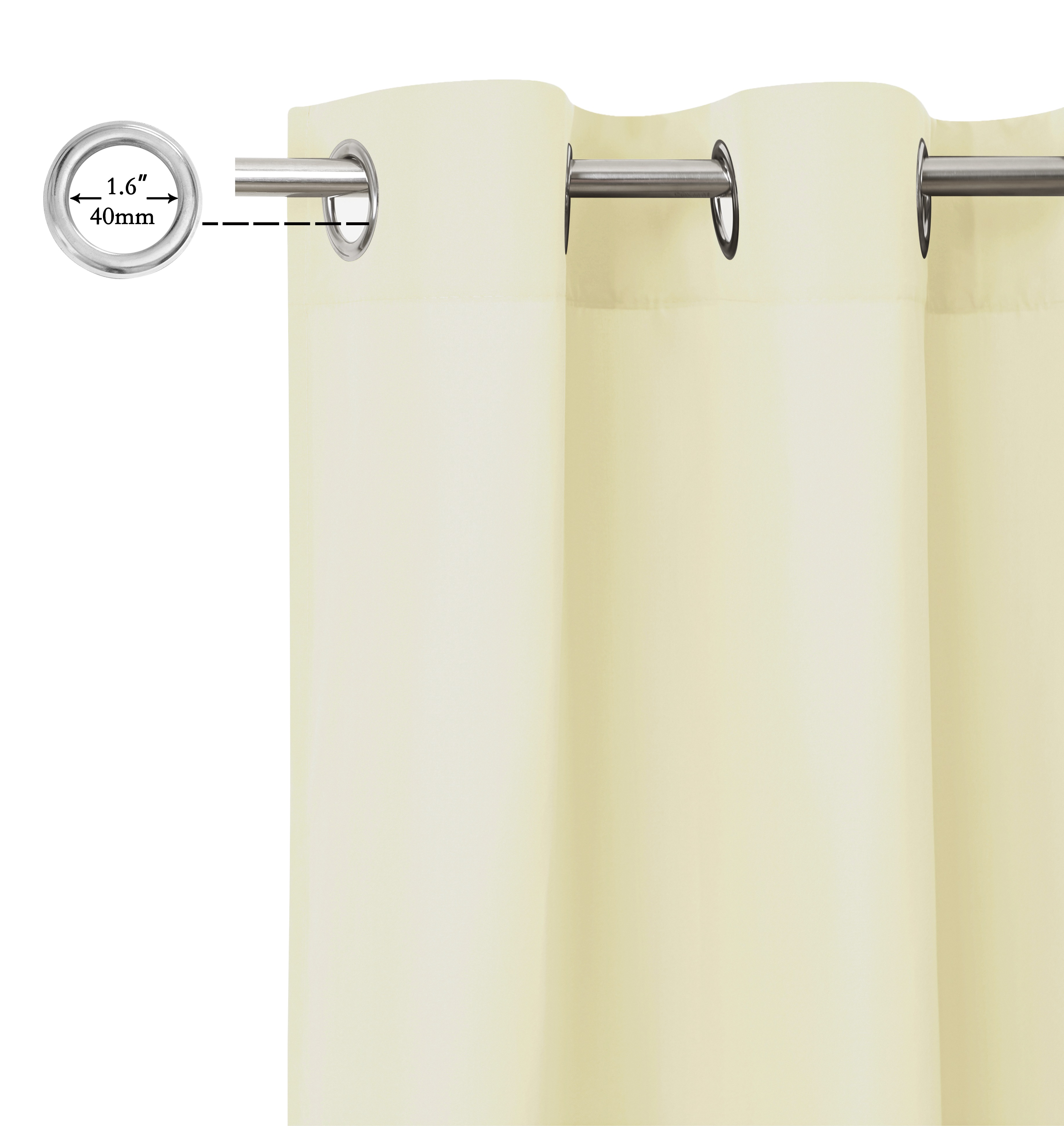 Thumbnail - Bruno Banani Vorhang "Lagan" Ösen 2 Stk. tlg. 2-er Set, gewebt, Microfaser, versch. Größen, einfarbig, Bestseller