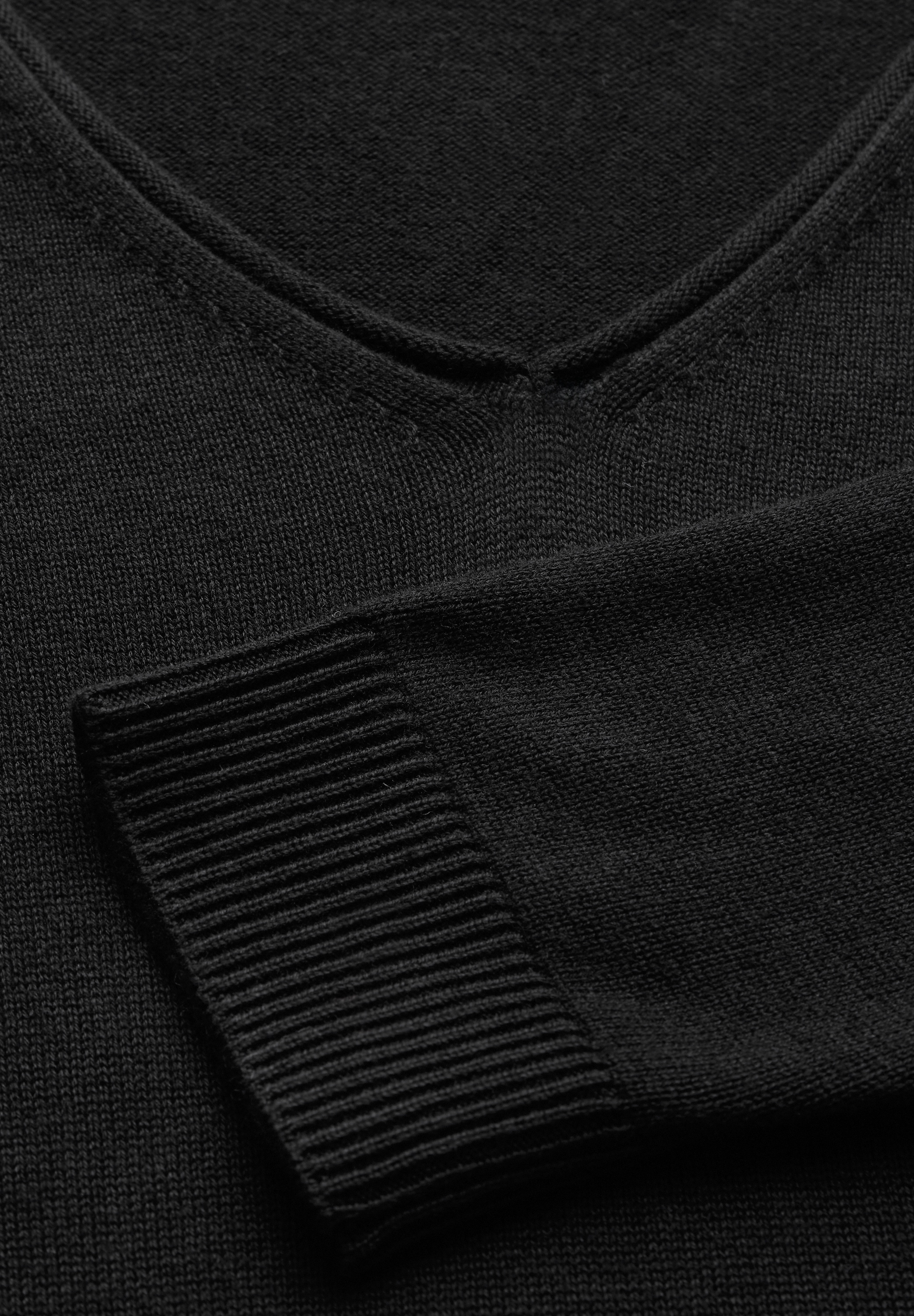 STREET ONE Strickpullover, mit V-Ausschnitt