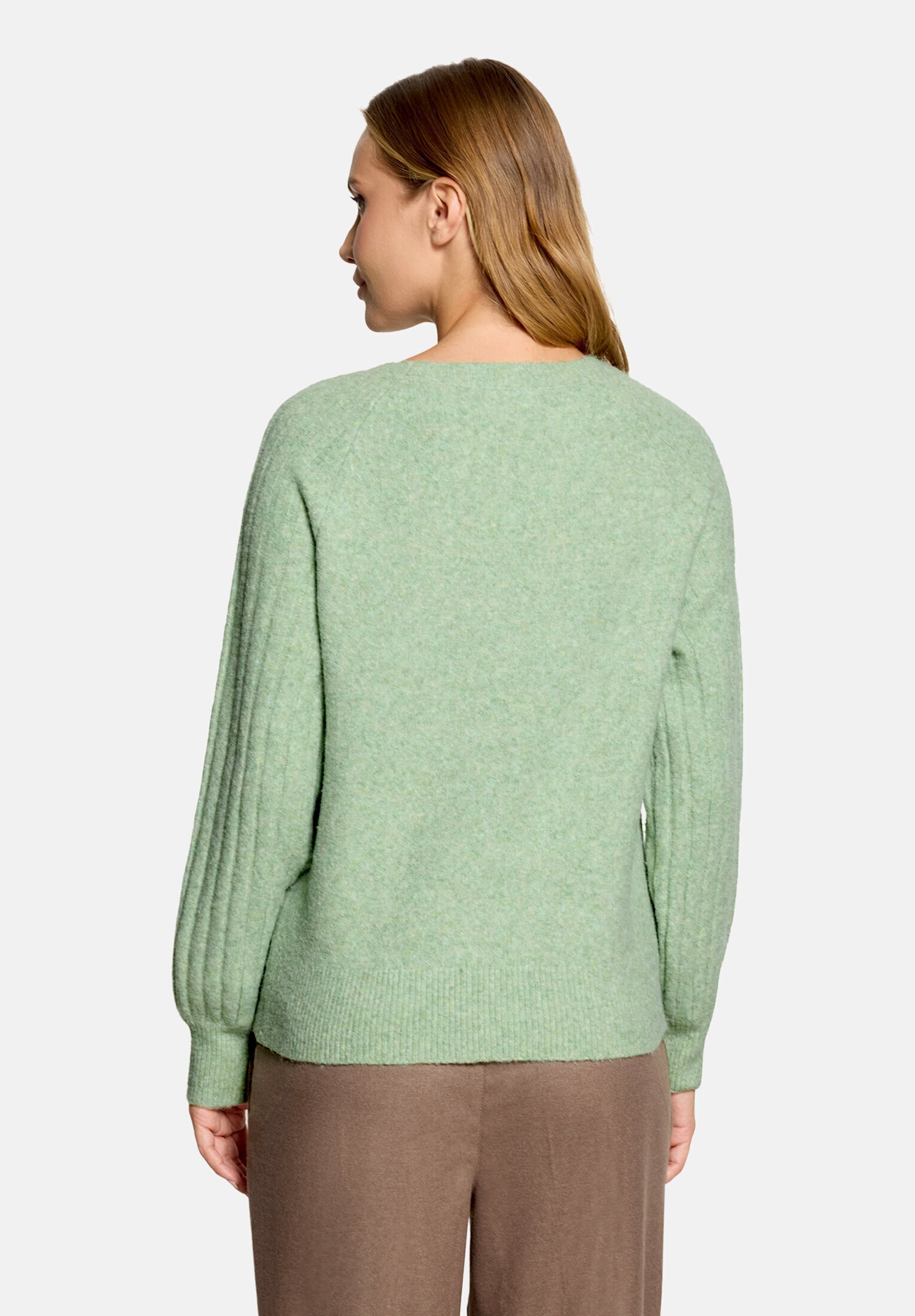 Cartoon Strickpullover »Damen mit Rundhalsausschnitt« 1
