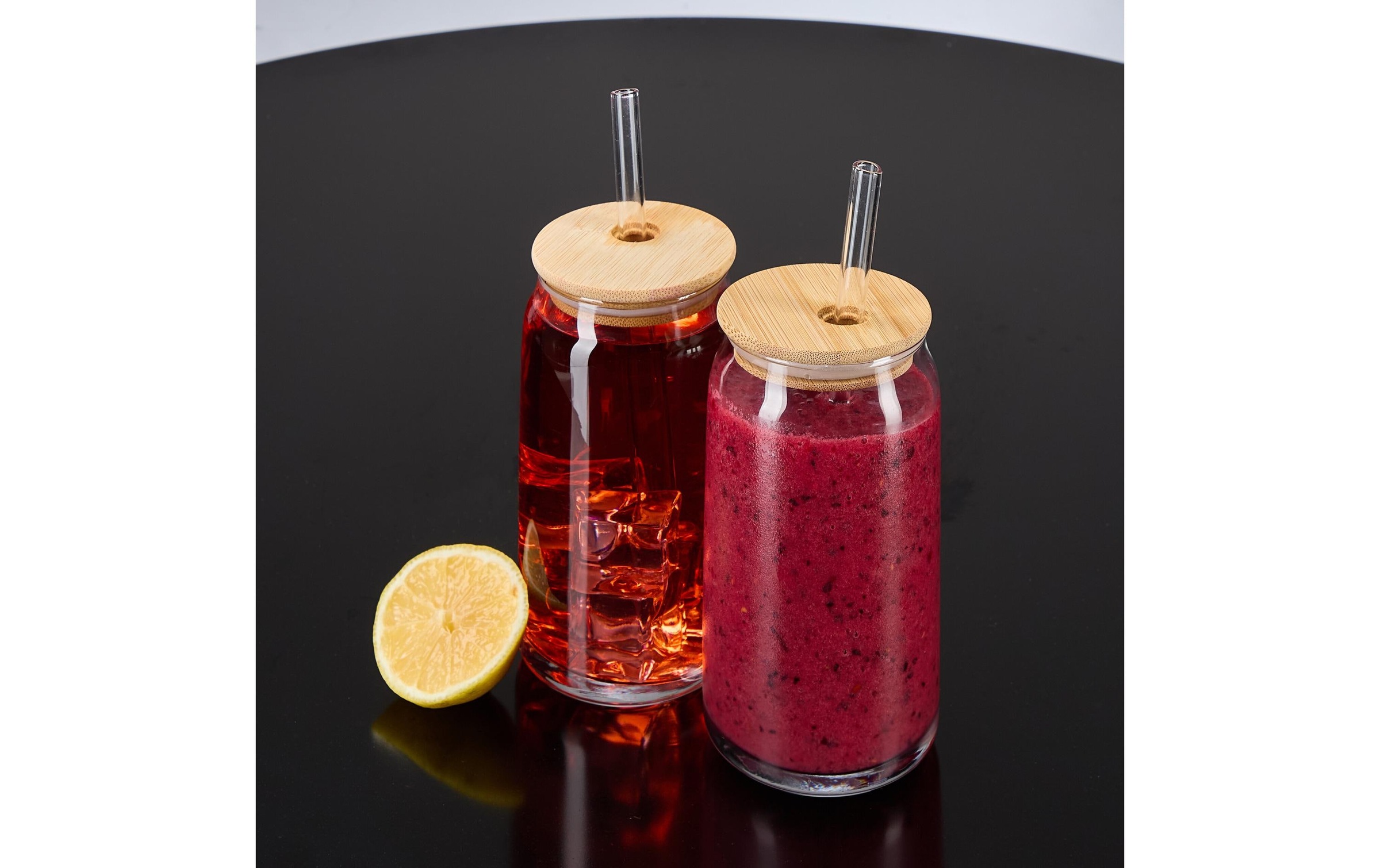 relaxdays Glas »4er Set, Transparent, 450 ml«