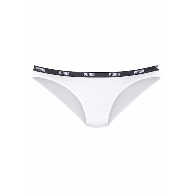 PUMA Bikinislip »Iconic«, (Packung, 2 St.), mit schmalem Logo-Webbündchen  bestellen | BAUR