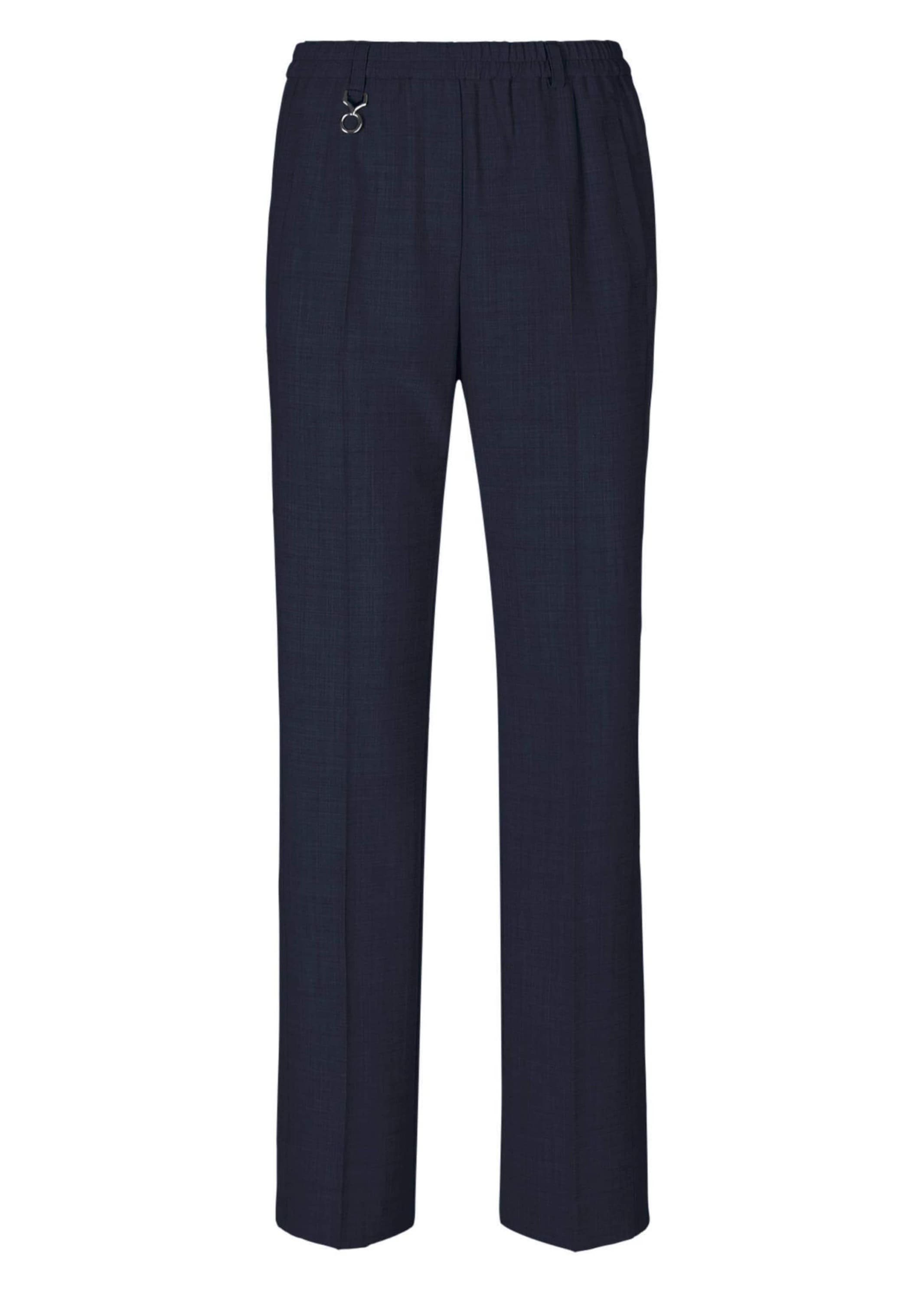 GOLDNER Schlupfhose "Elegante Stretchhose mit Komfortbund" Bund mit dekorativem Zierteil