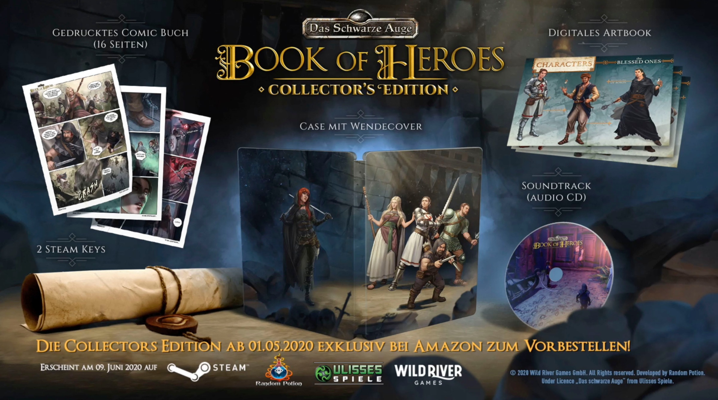 Spielesoftware »Das schwarze Auge - Book of Heroes Collectors Edition«, PC