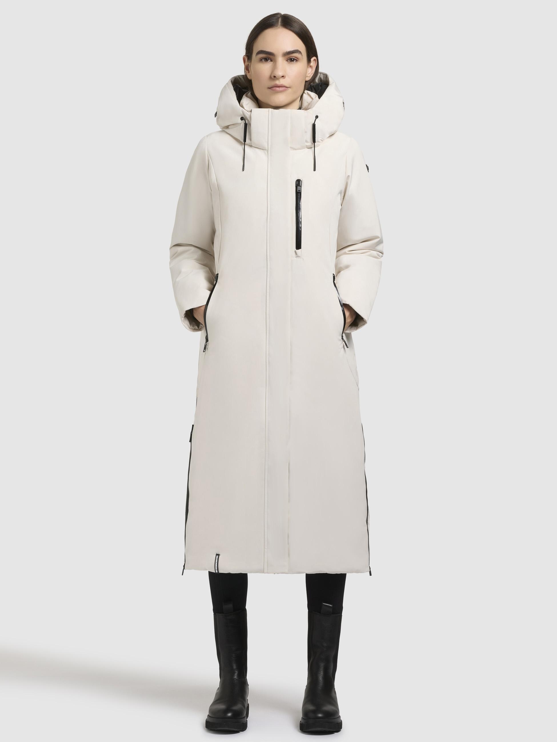 khujo Wintermantel »Lofi2-YM«, Langer Damen Winterparka mit Kapuze