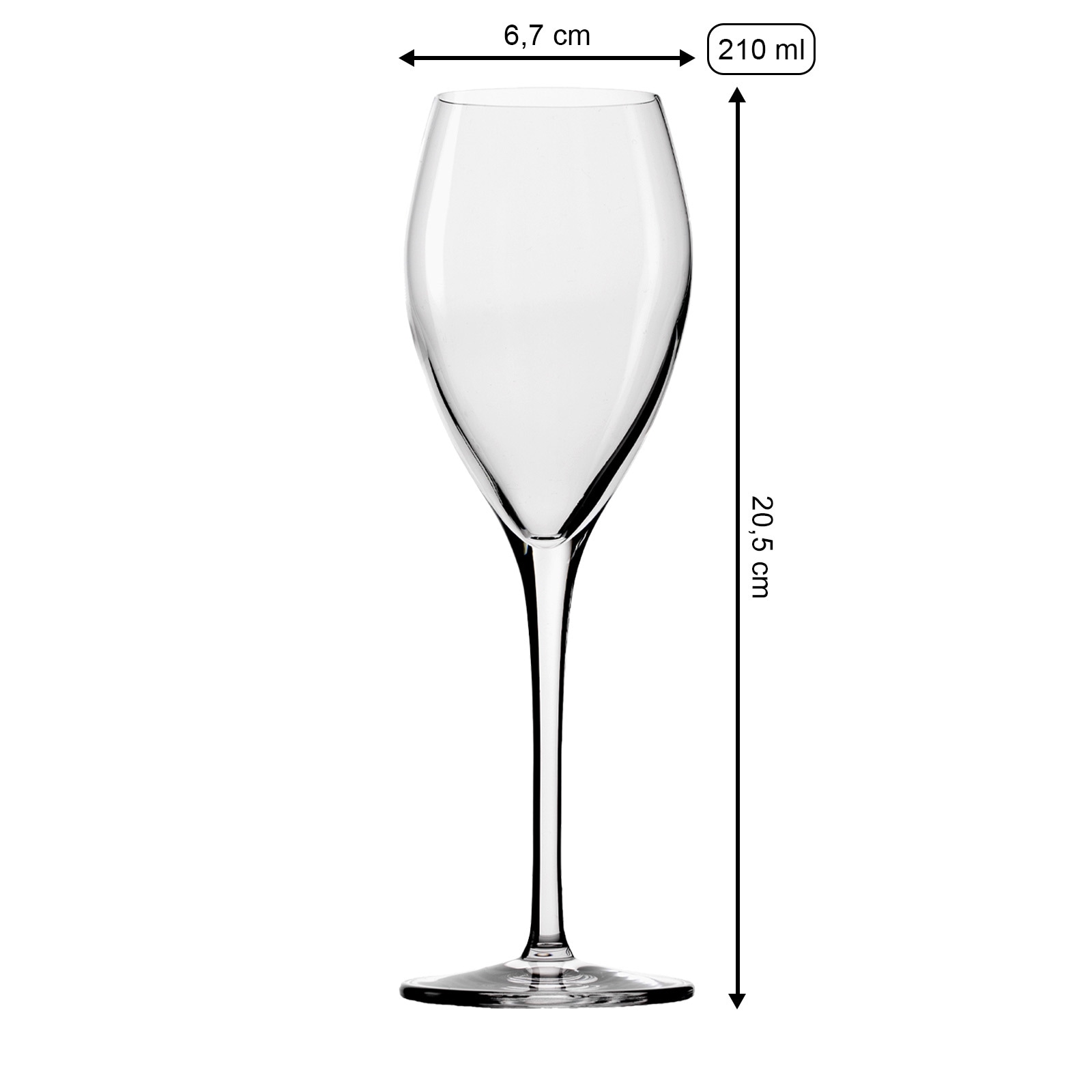 Stölzle Champagnerglas »Champagnergläser Vinea 210 ml 6er Set transparent«