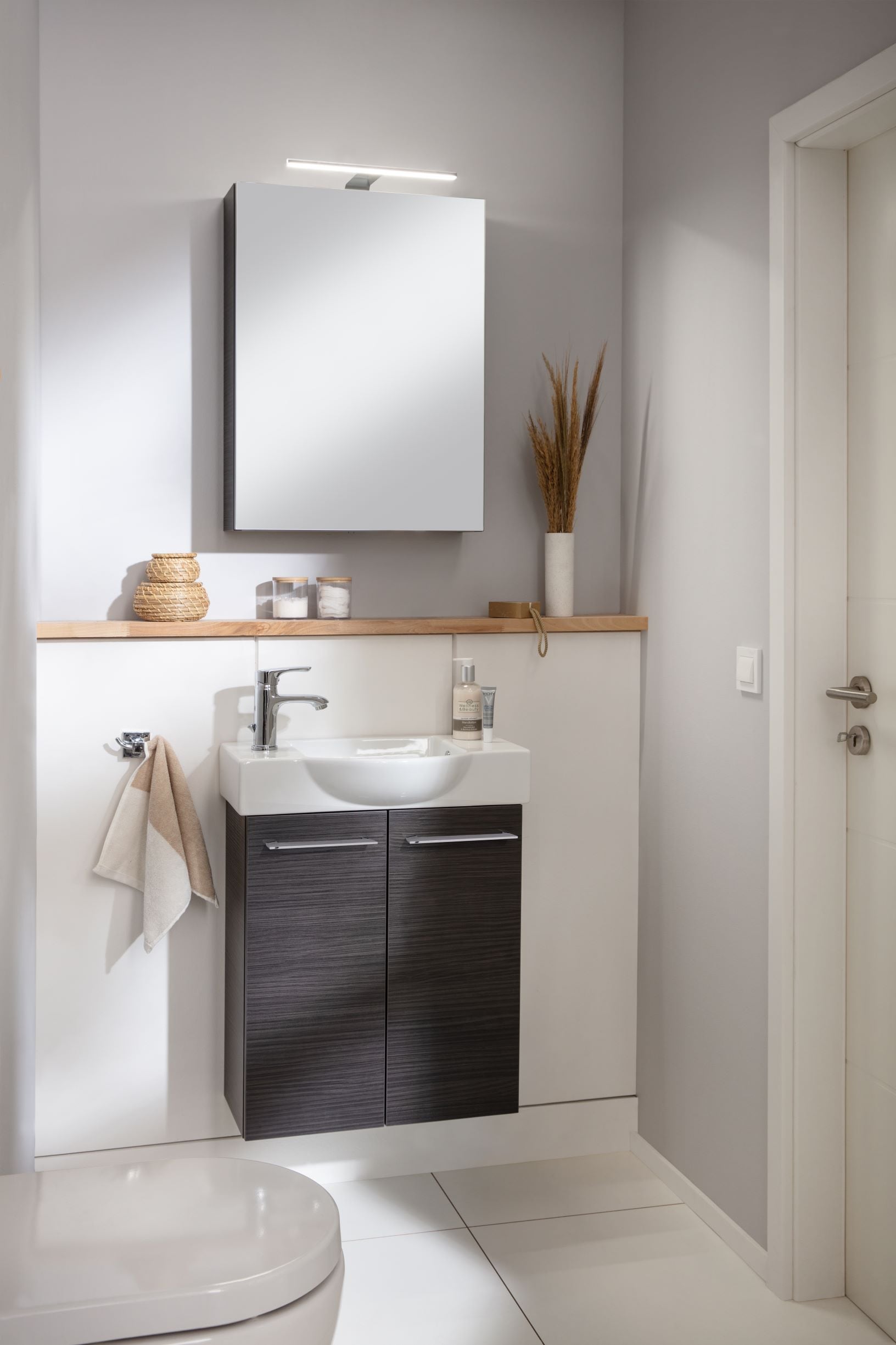Waschbeckenunterschrank »SBC«, Badmöbel für Gäste-WC, Breite ca. 55 cm