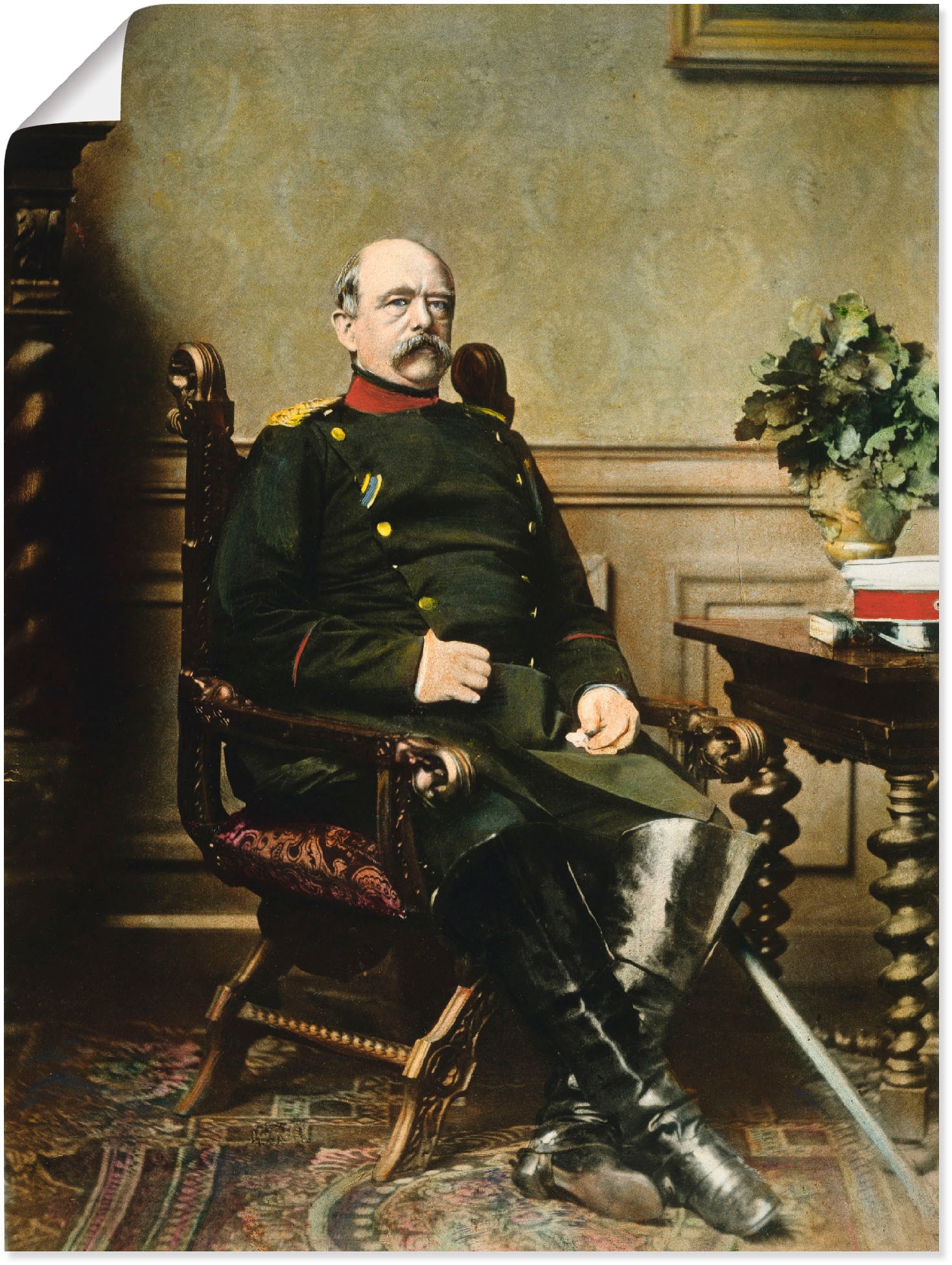 Wandbild »Otto von Bismarck«, Menschen, (1 St.), als Leinwandbild, Poster in...