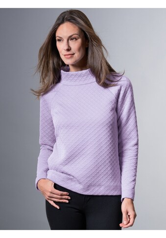 Sweatshirt »TRIGEMA Sweatshirt in Jacquard-Strick-Qualität«