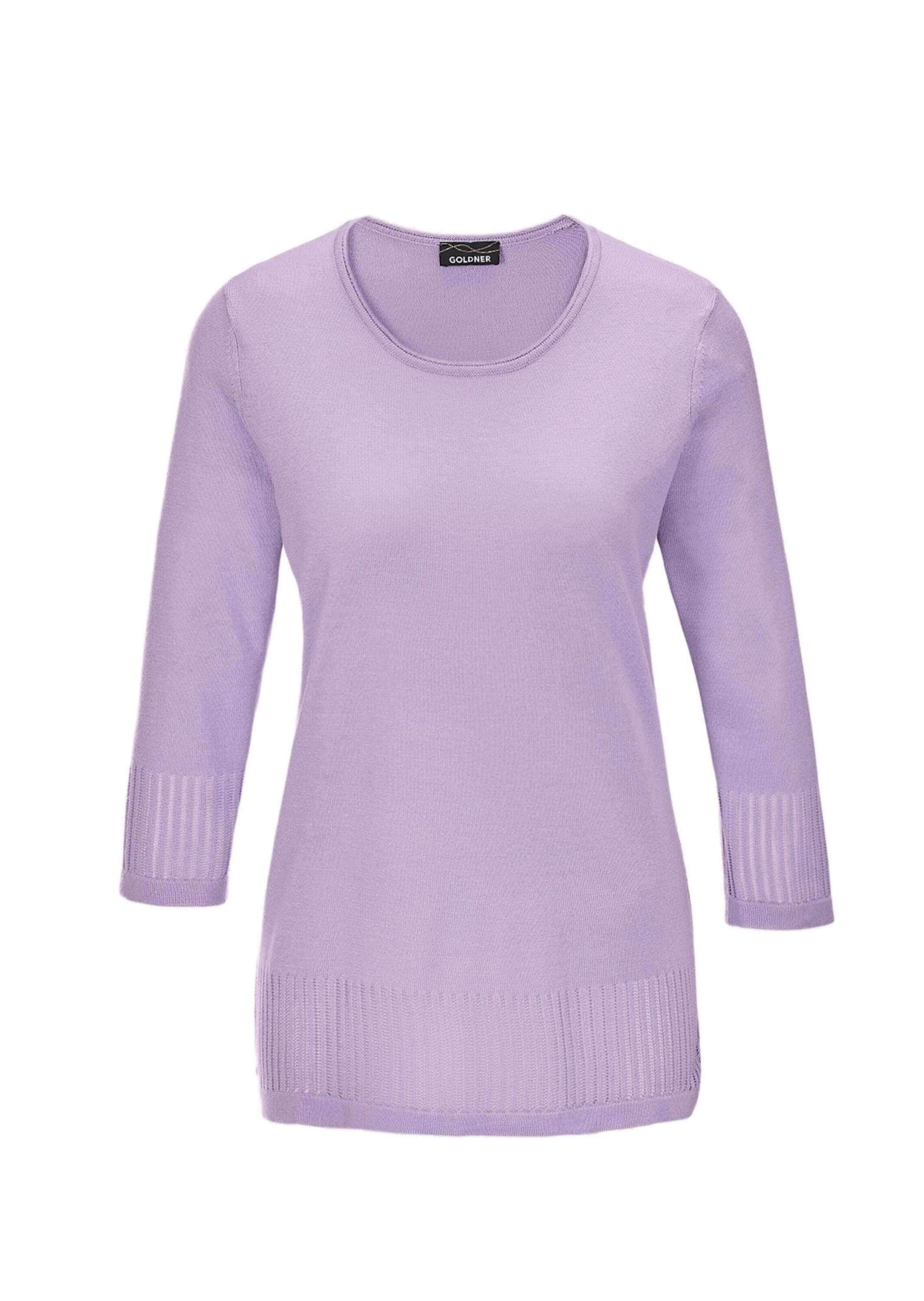 GOLDNER 3/4 Arm-Pullover "Gepflegter Ajour-Pullover mit femininen Durchbrüc günstig online kaufen