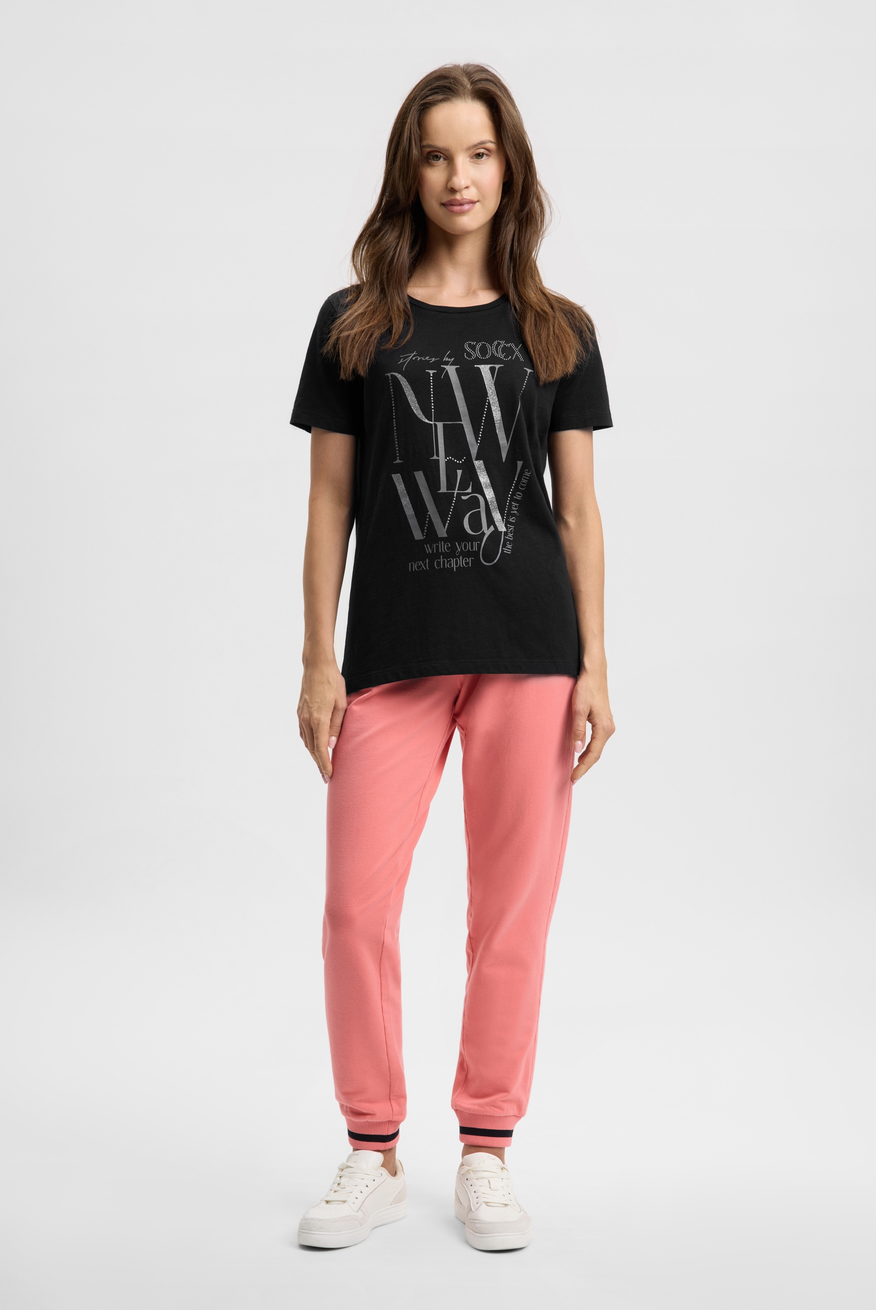 SOCCX Rundhalsshirt aus Baumwolle