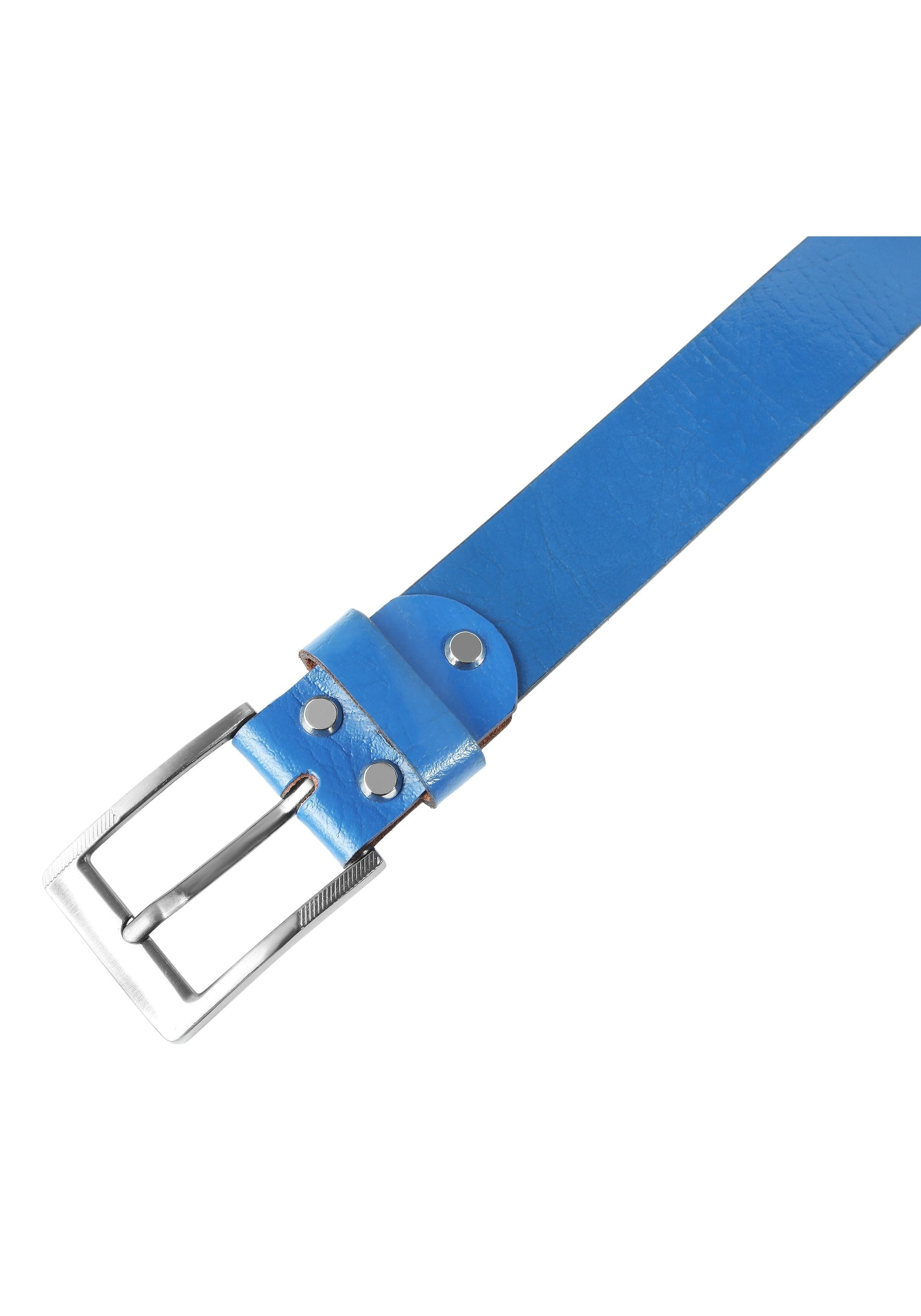 Leonardo Verrelli Ledergürtel »90 cm - 130 cm (Bundweite) in Blau aus 100% Echtleder, kürzbar«