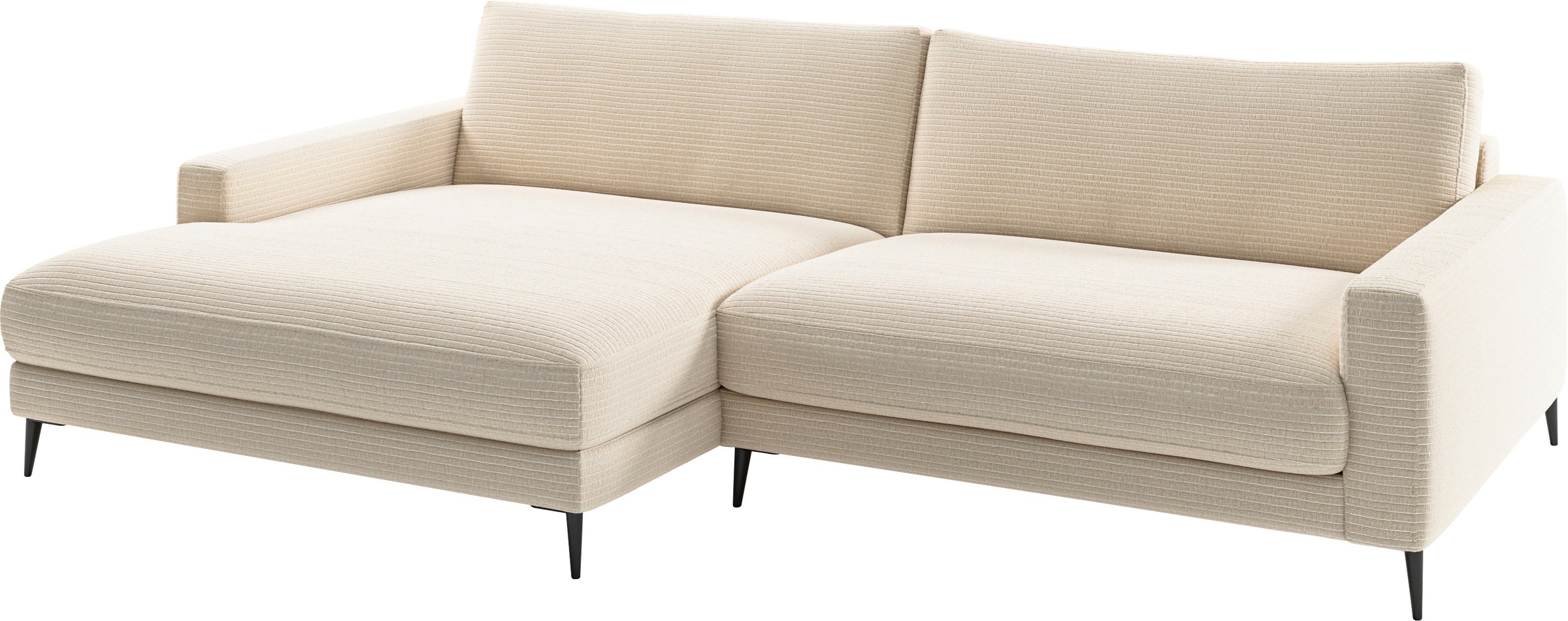 Home affaire Ecksofa "Downtown, B/T/H: 272/190/84 cm L-Form" weicher Sitzko günstig online kaufen