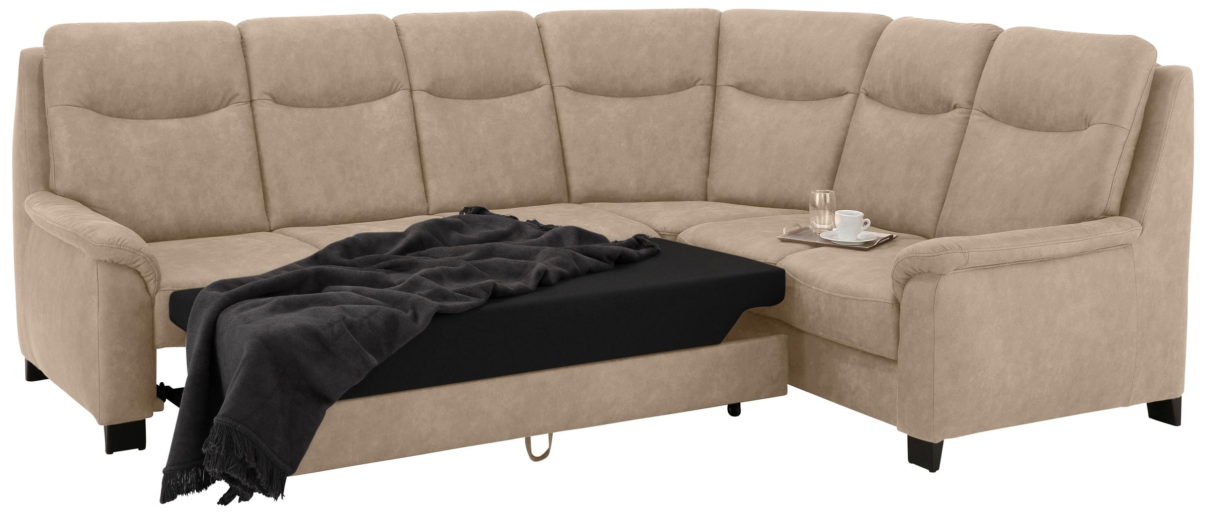 Home affaire Ecksofa »Boccaccio L-Form«, mit Federkern, incl. Kopfteilverstellung, wahlweise Bettfunktion