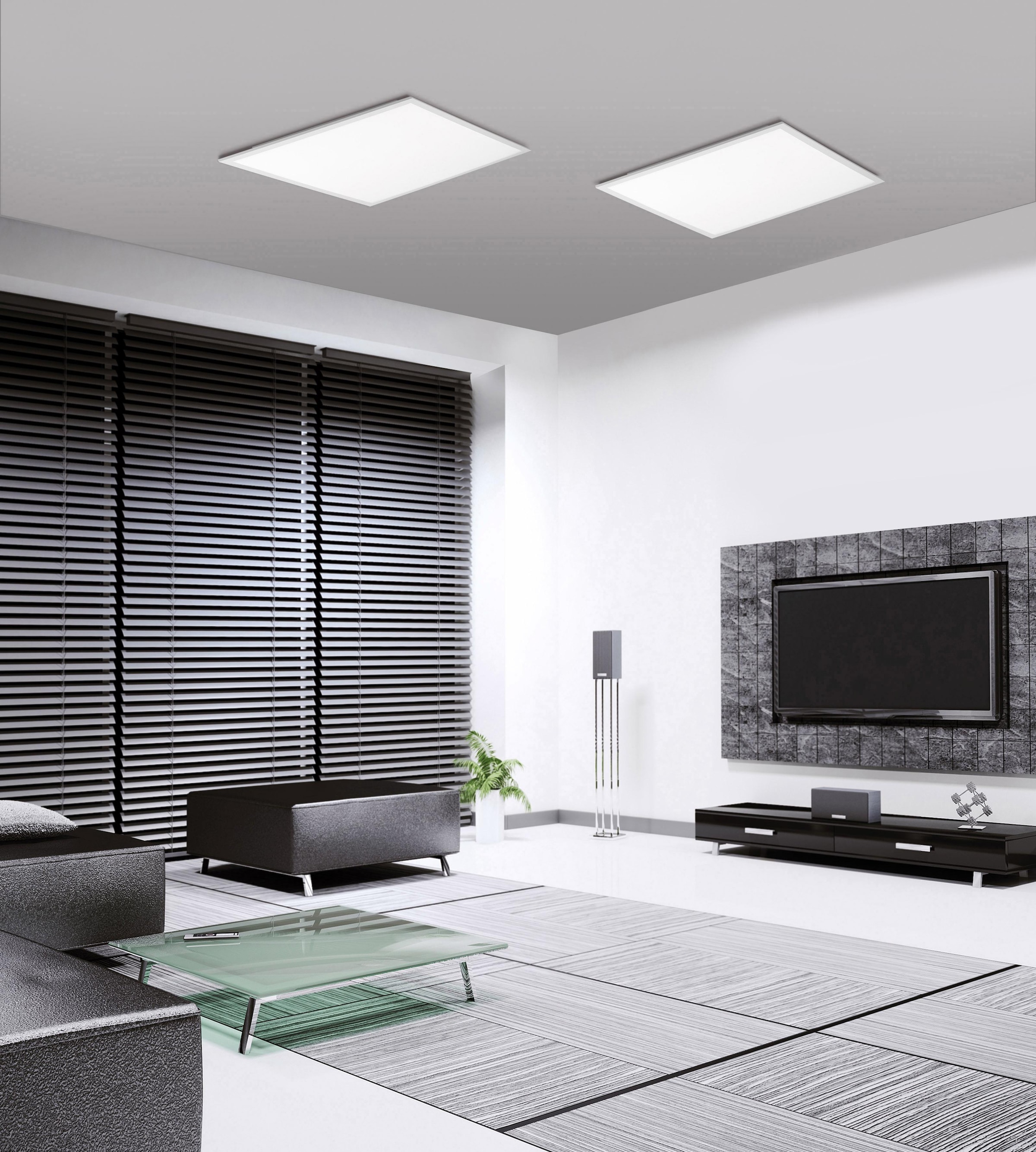 Direkt,LED | Leuchten Fernbedienung Mit BAUR Deckenleuchte»FLAT«,