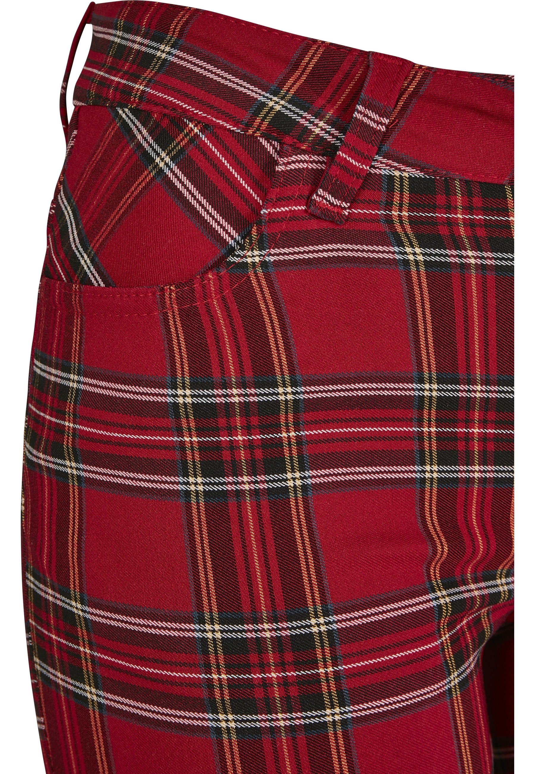 URBAN CLASSICS Stoffhose »Urban Classics Damen Ladies Skinny Tartan Pants«