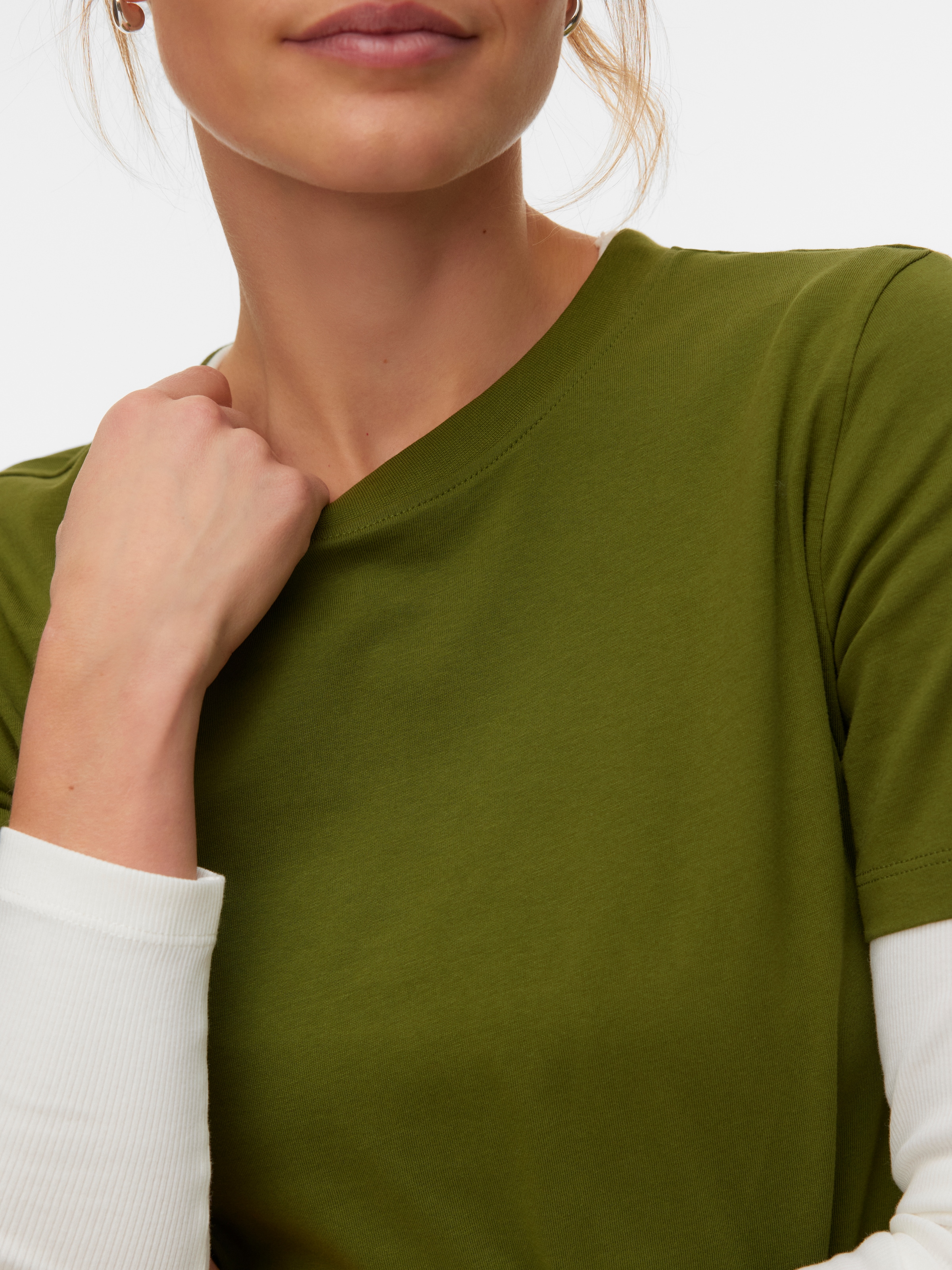 Vero Moda Kurzarmshirt »VMPAULINA SS T-SHIRT GA JRS NOOS« Baumwolle, regular fit
