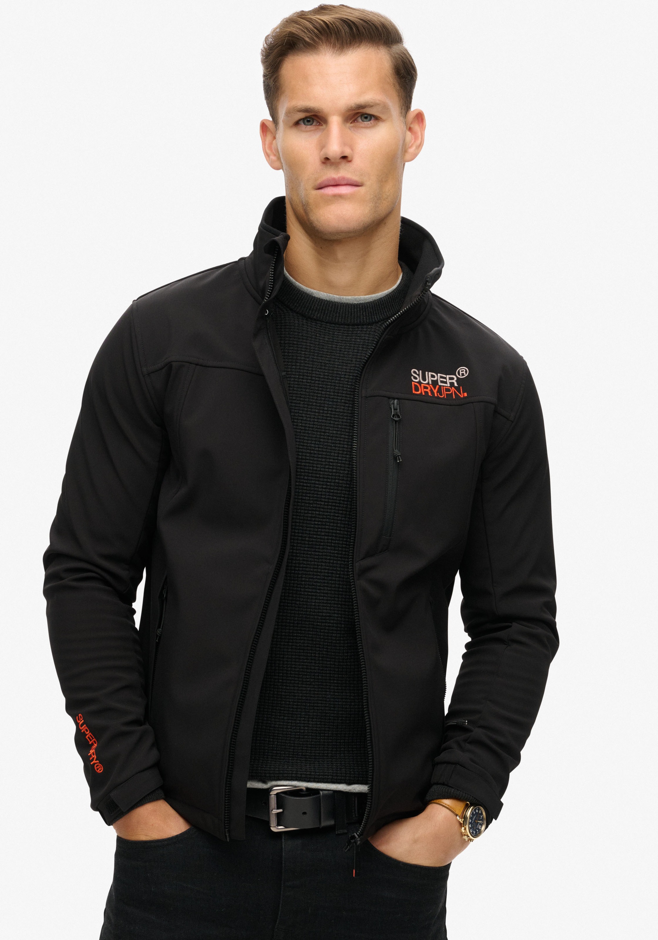 Superdry Outdoorjacke "SOFTSHELL TREKKER TRACK JACKET", mit Kapuze günstig online kaufen