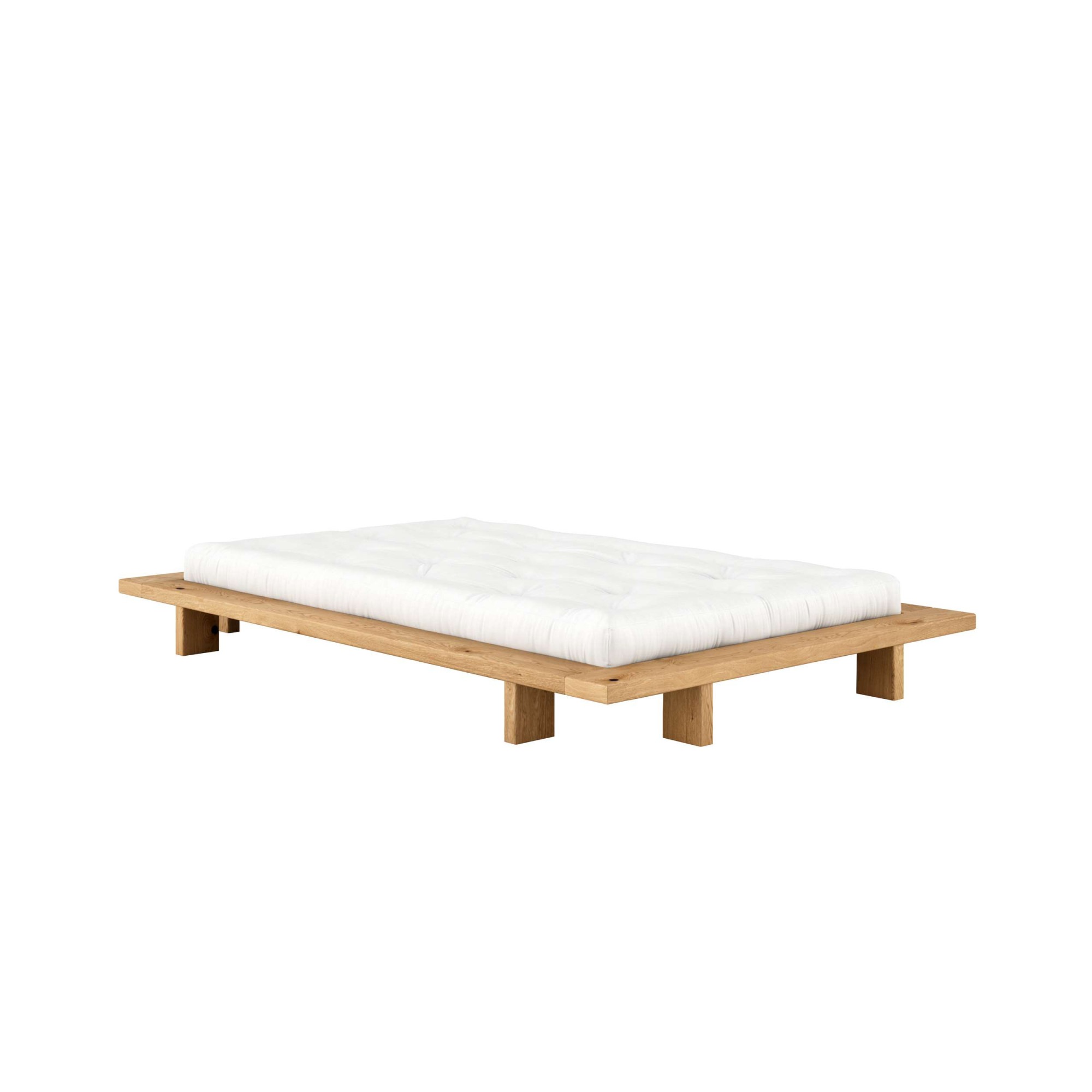 Karup Design Bettgestell »JAPAN BED Futonbett aus FSC®zertifiziertem Massivholz, zeitlos, bequem« Erhältlich für Matratzen Breite 90, 120, 140, 160 oder 180 cm,  Eiche, inkl. Lattenrost, ohne Matratze, Made in Europa