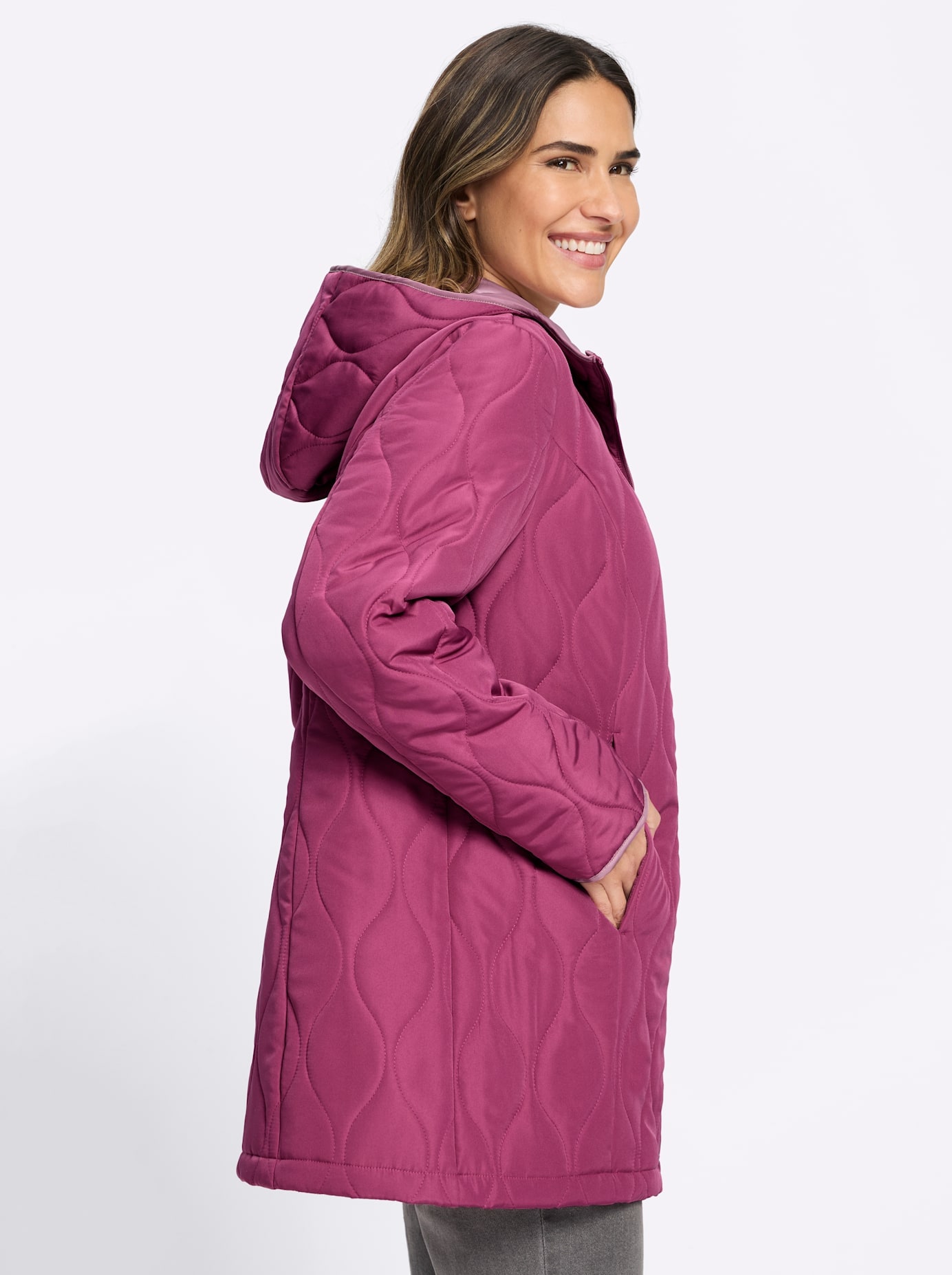 Classic Basics Steppjacke mit Kapuze
