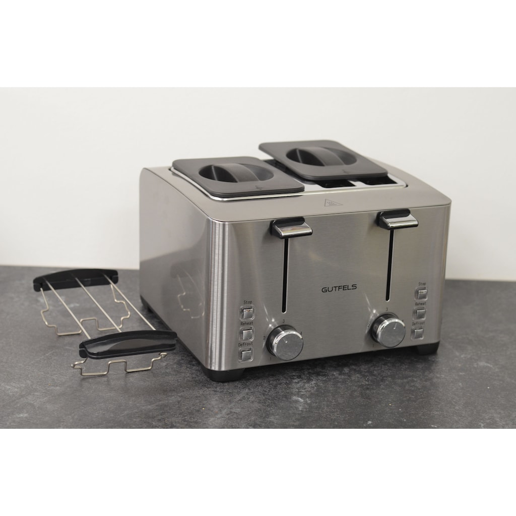 Gutfels Toaster »TA 8301 isw«, 4 kurze Schlitze, für 4 Scheiben, 1500 W