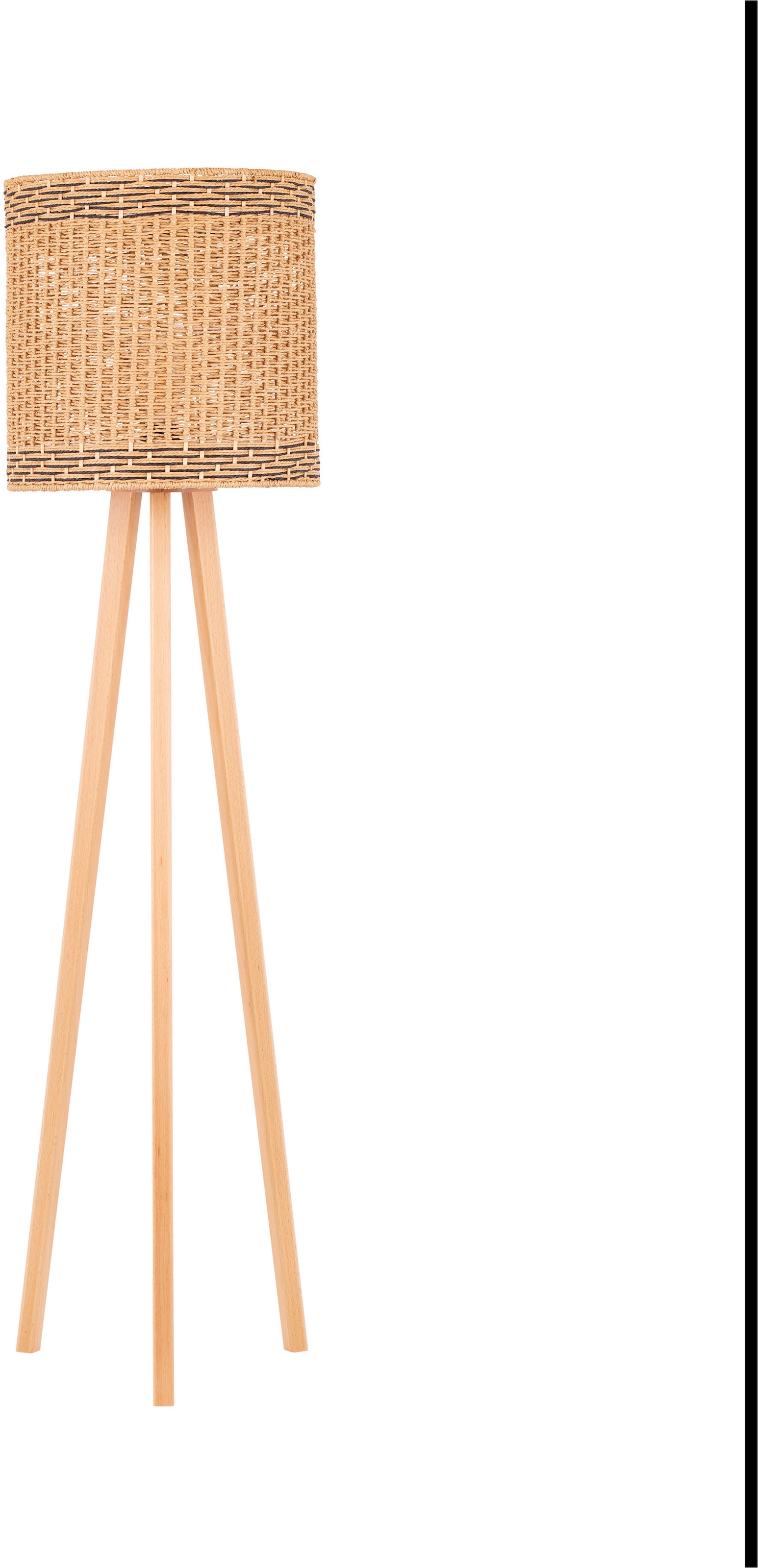 NOVA LUCE Stehlampe "PLETTE", 2, Ø 39cm H: 165cm, 1 Stk.natur, Wohnzimmer, Leuchten