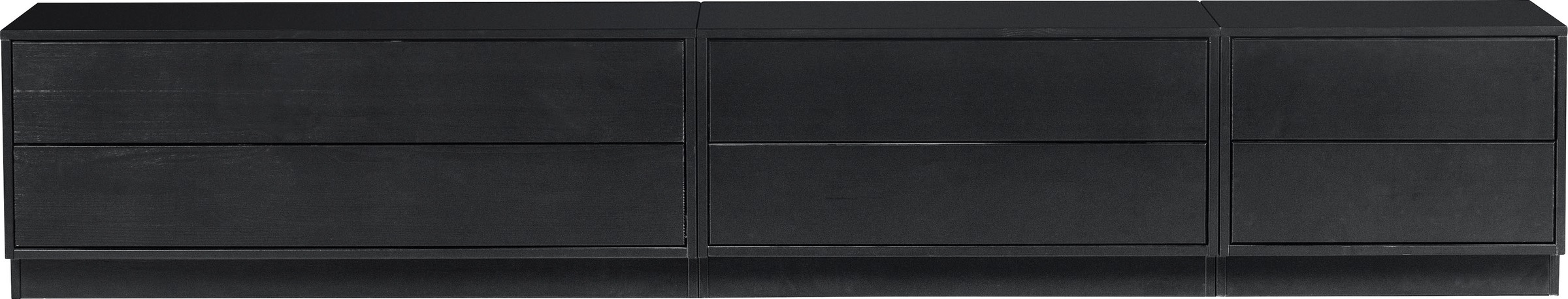 WOOOD Lowboard »Finca, TV-Kommode, Breite 50 cm oder 100 cm«, mit 2 Schubkästen inkl. modernem Push-to-Open-Funktion