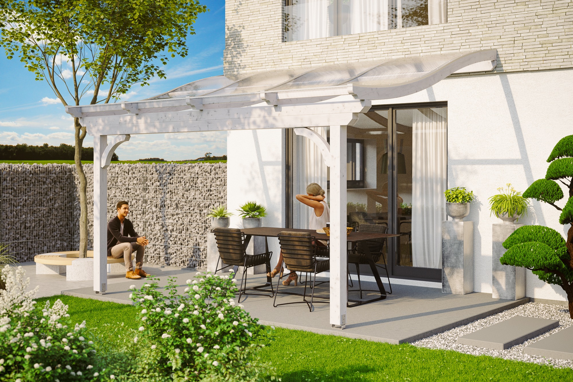 Skanholz Terrassendach »Verona«, Leimholz
